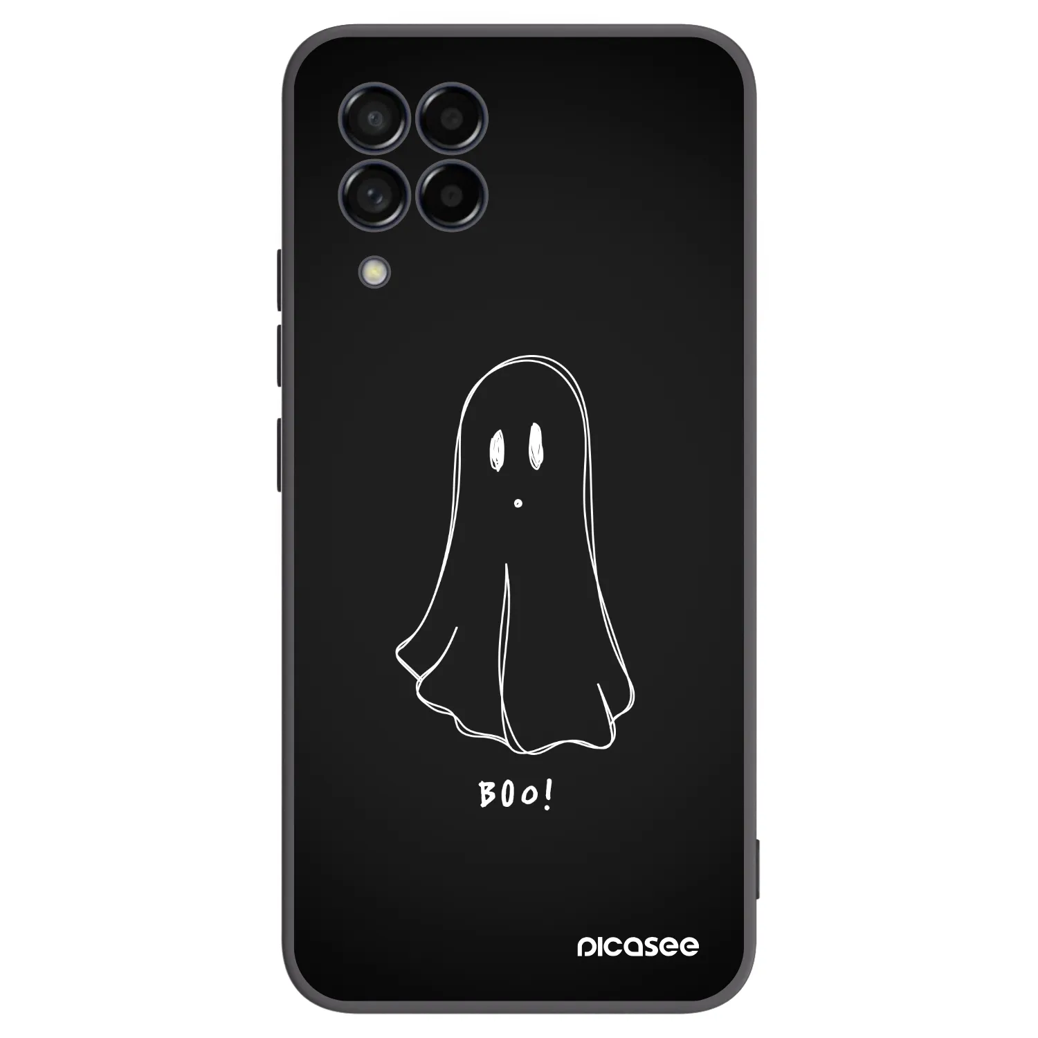 Picasee crna silikonska maskica za Samsung Galaxy M53 5G - Ghost 2