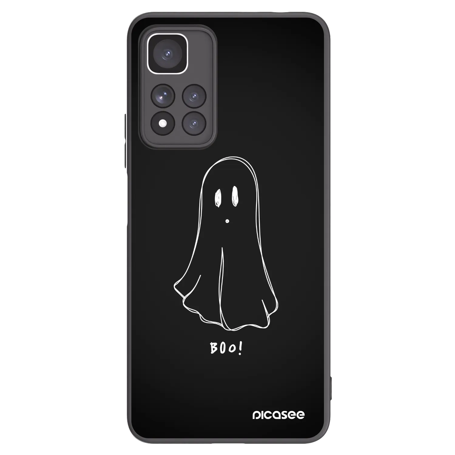 Picasee crna silikonska maskica za Xiaomi Redmi Note 11 Pro+ 5G - Ghost 2