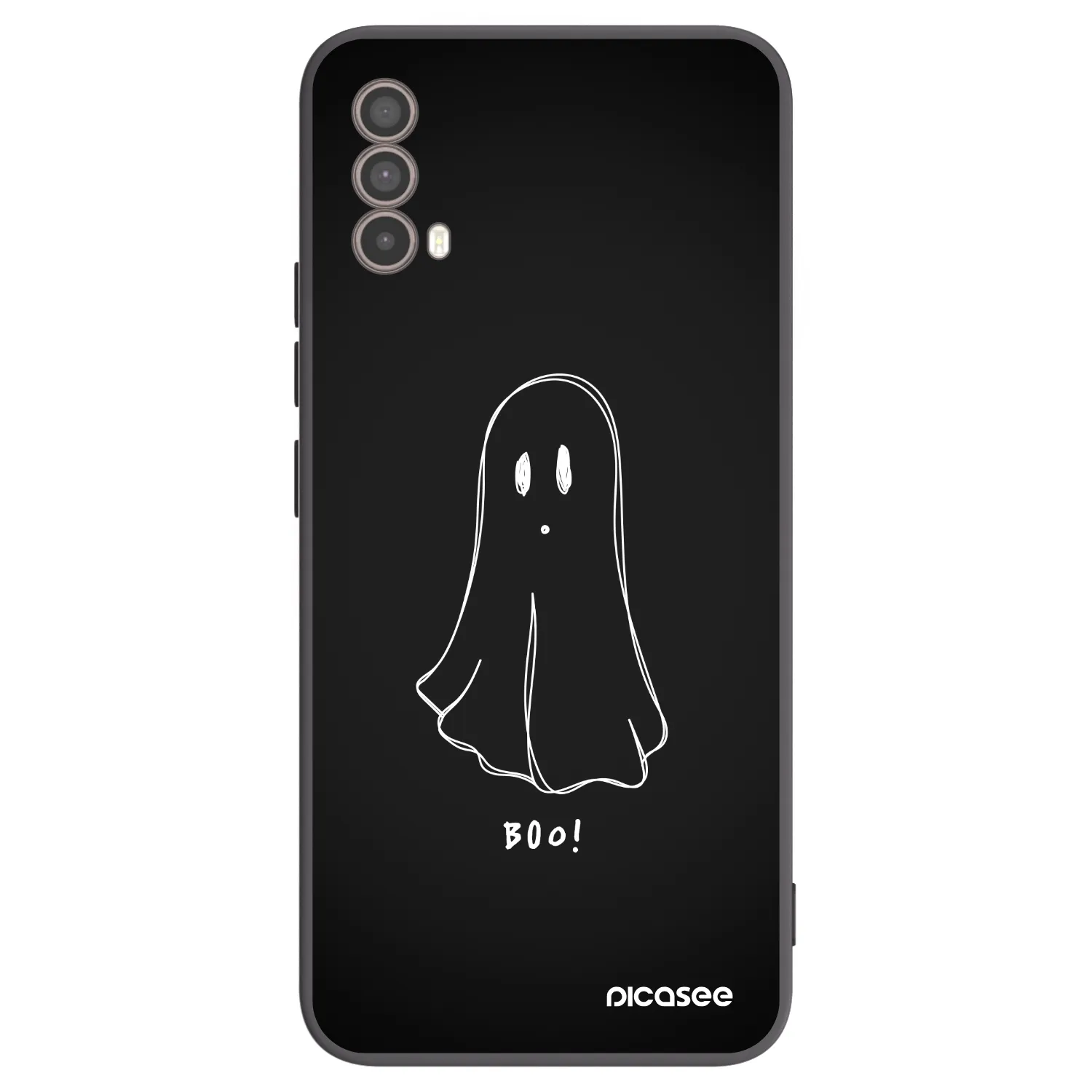 Picasee crna silikonska maskica za Motorola Moto E40 - Ghost 2