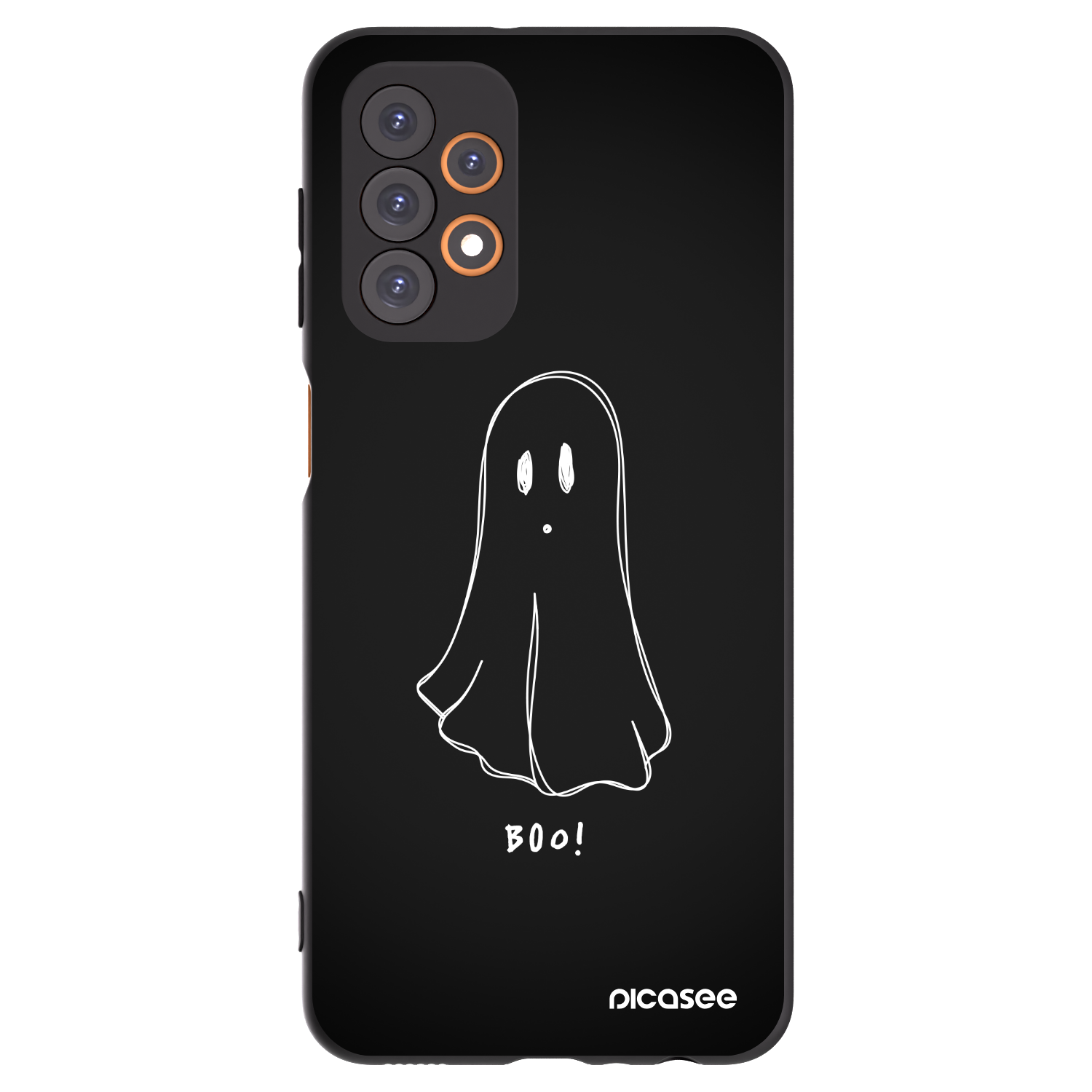 Picasee crna silikonska maskica za Samsung Galaxy A23 A235F 4G - Ghost 2