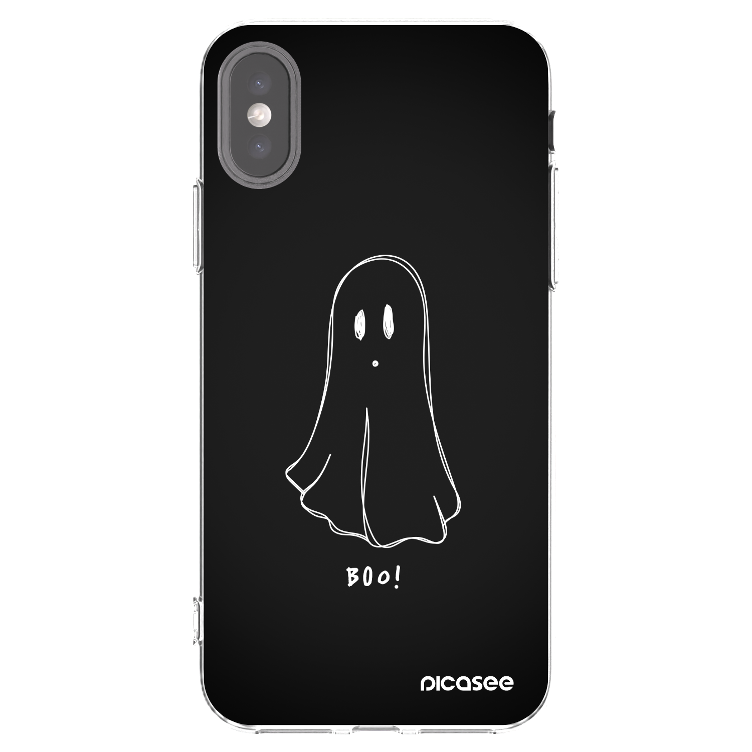 Picasee silikonska prozirna maskica za Apple iPhone X/XS - Ghost 2