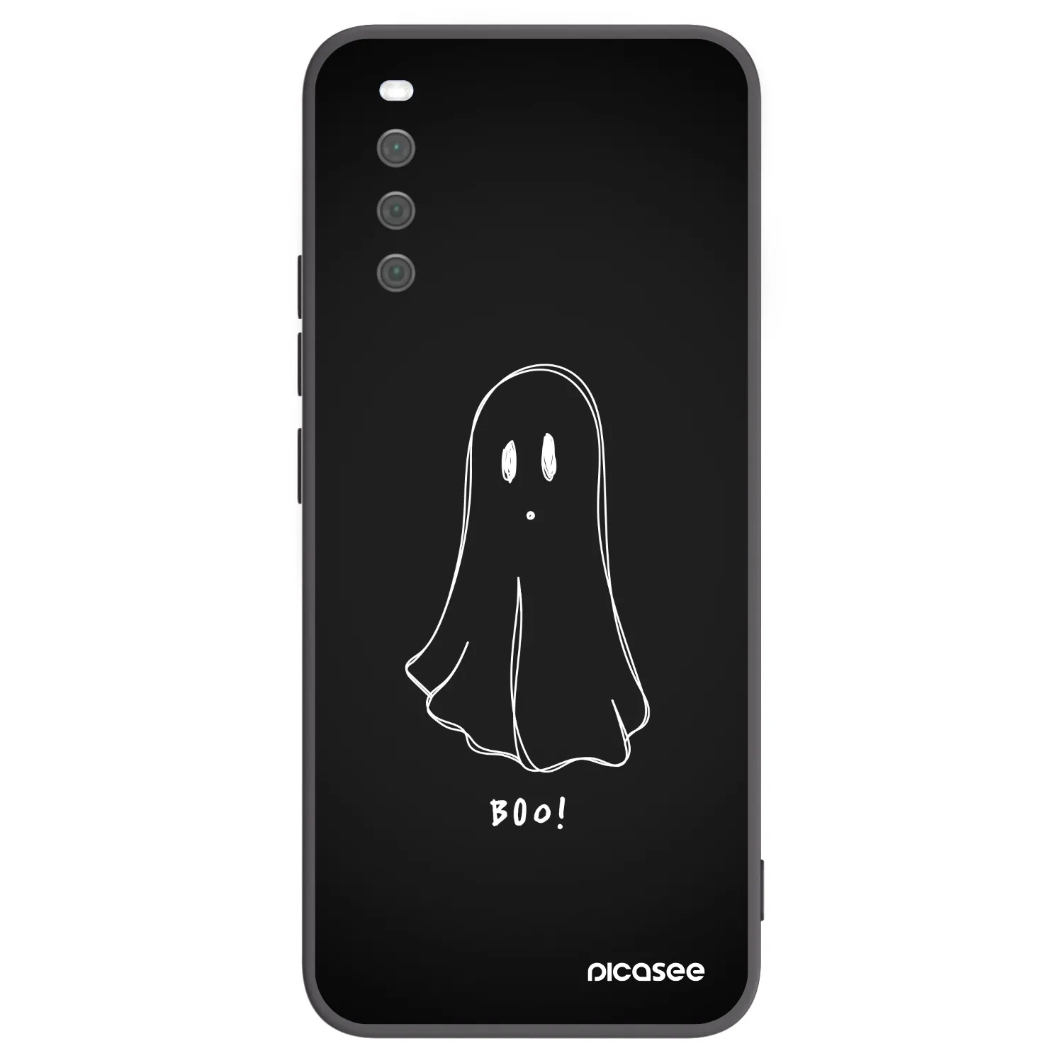 Picasee crna silikonska maskica za Sony Xperia 10 III - Ghost 2