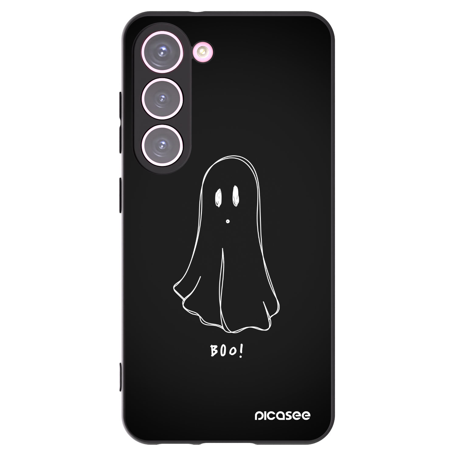 Picasee crna silikonska maskica za Samsung Galaxy S23 5G - Ghost 2