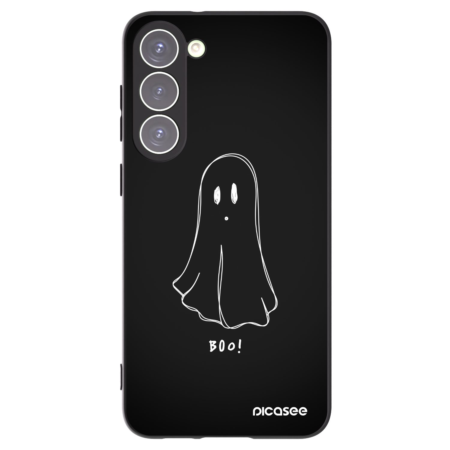 Picasee crna silikonska maskica za Samsung Galaxy S23+ 5G - Ghost 2