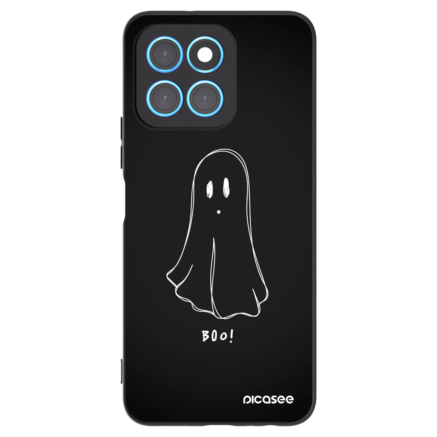 Picasee crna silikonska maskica za Honor X8 5G - Ghost 2