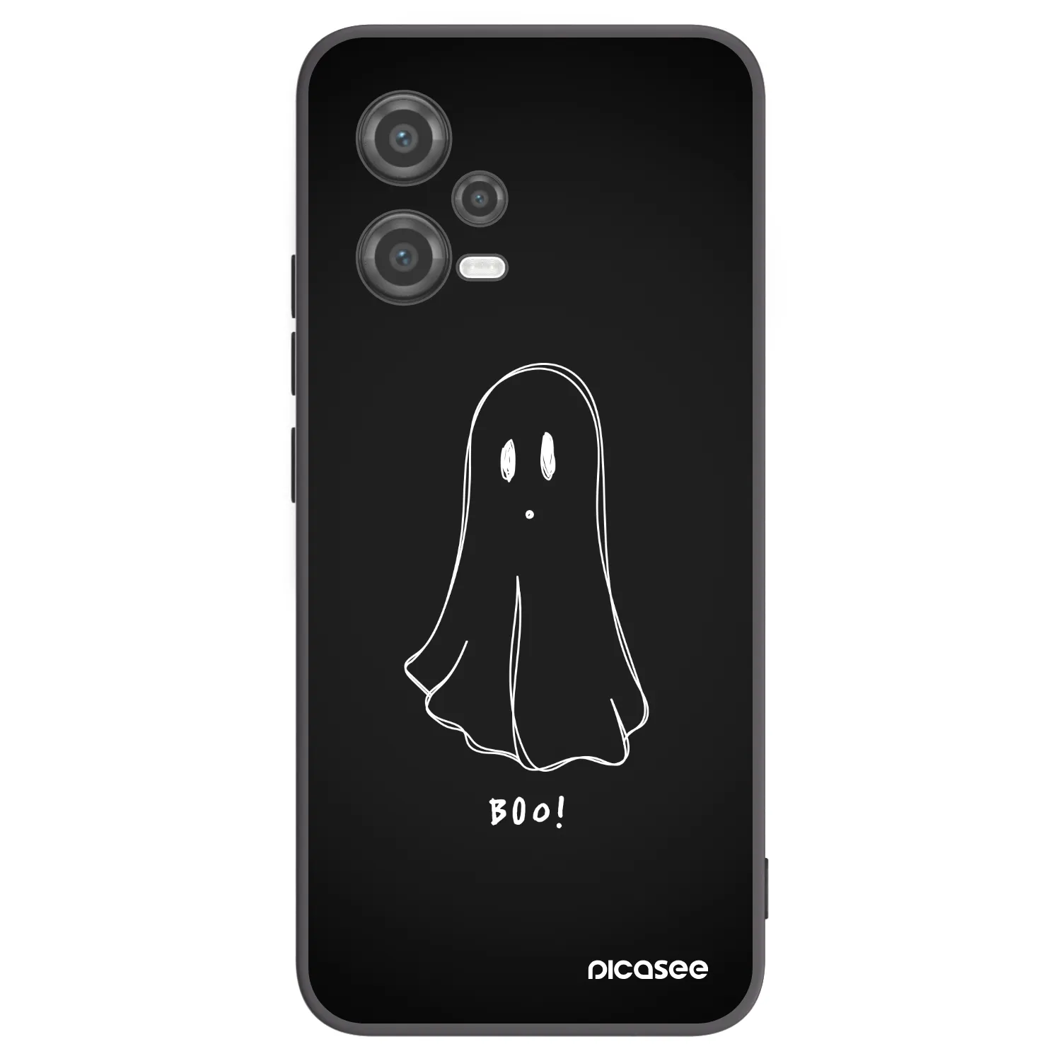 Picasee crna silikonska maskica za Xiaomi Poco X5 - Ghost 2