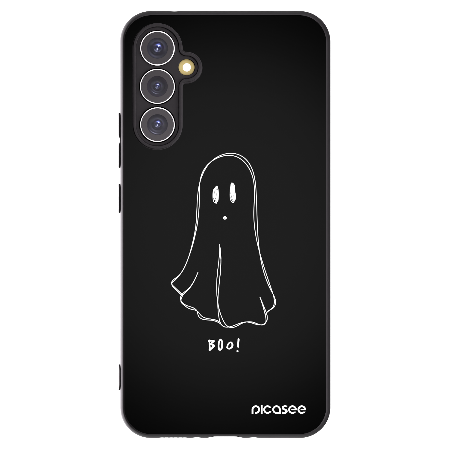Picasee crna silikonska maskica za Samsung Galaxy A34 5G A346B - Ghost 2