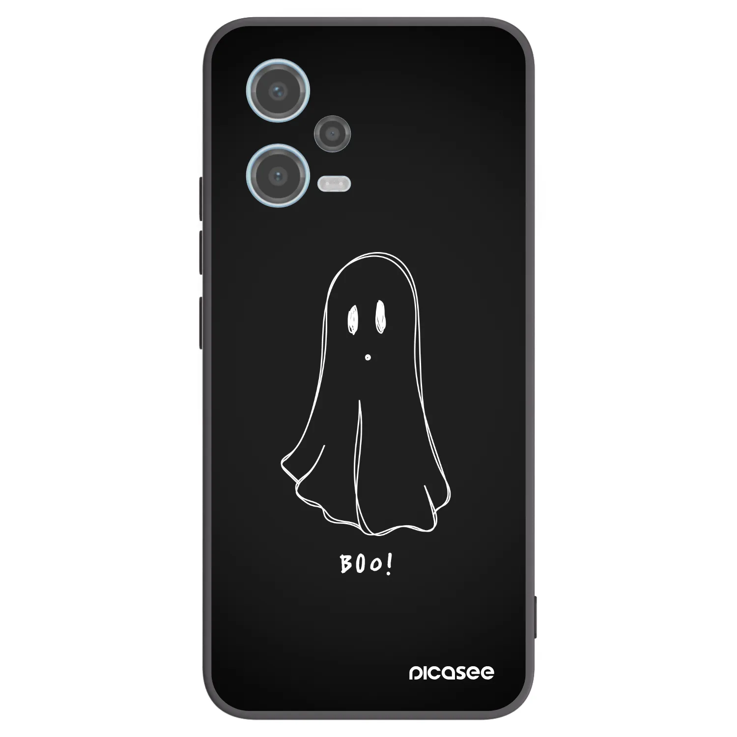 Picasee crna silikonska maskica za Xiaomi Redmi Note 12 5G - Ghost 2