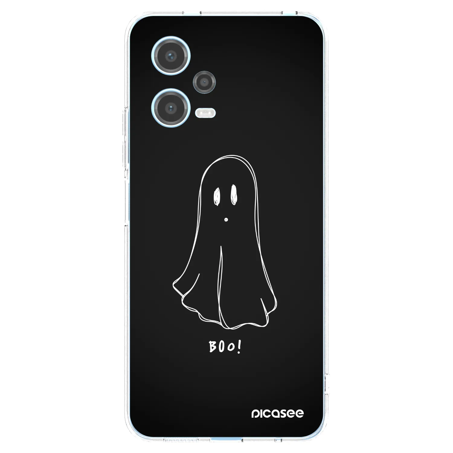 Picasee silikonska prozirna maskica za Xiaomi Redmi Note 12 5G - Ghost 2