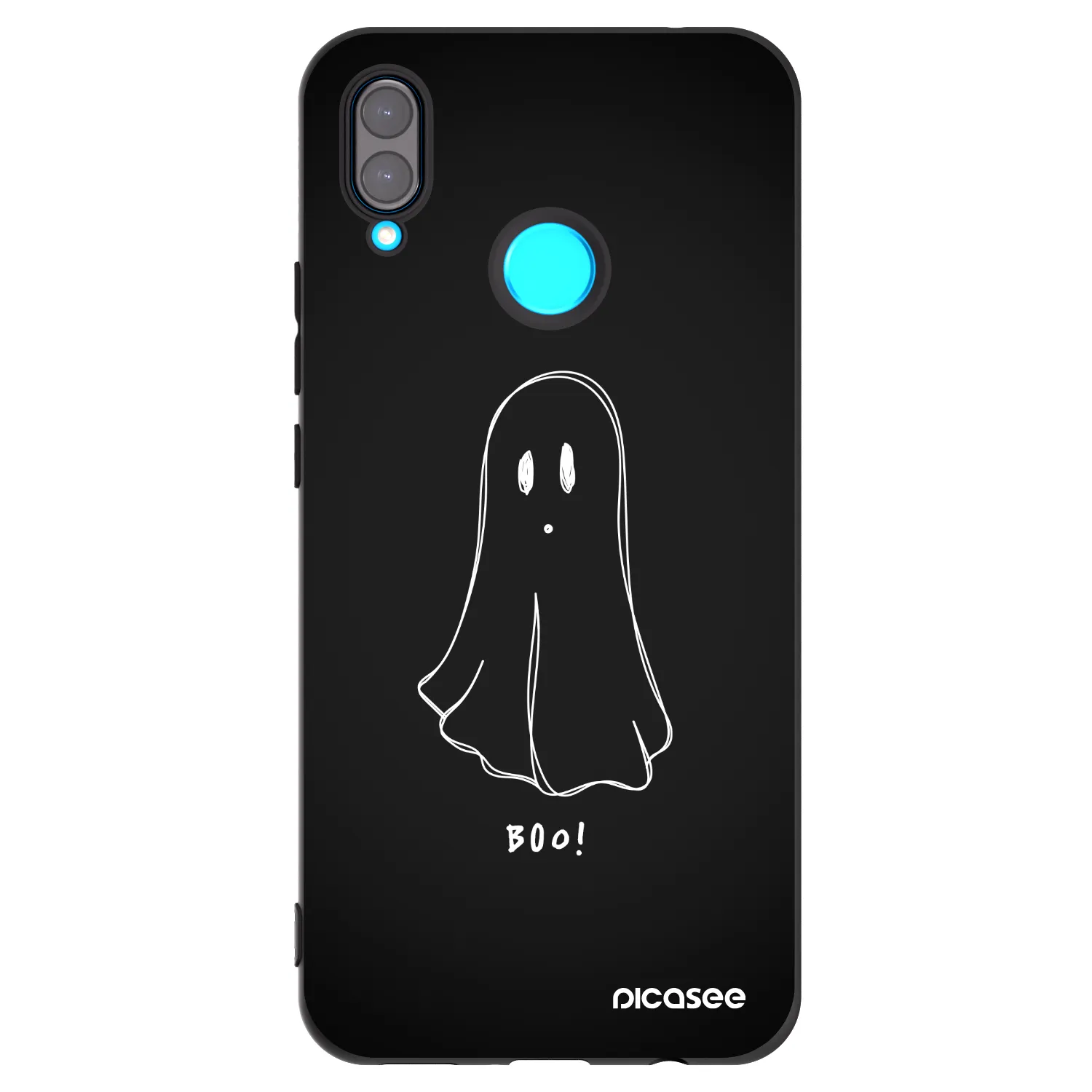 Picasee crna silikonska maskica za Huawei Nova 3 - Ghost 2
