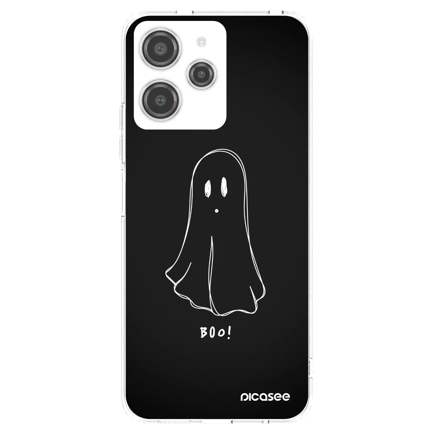 Picasee silikonska prozirna maskica za Xiaomi Redmi 12 4G - Ghost 2