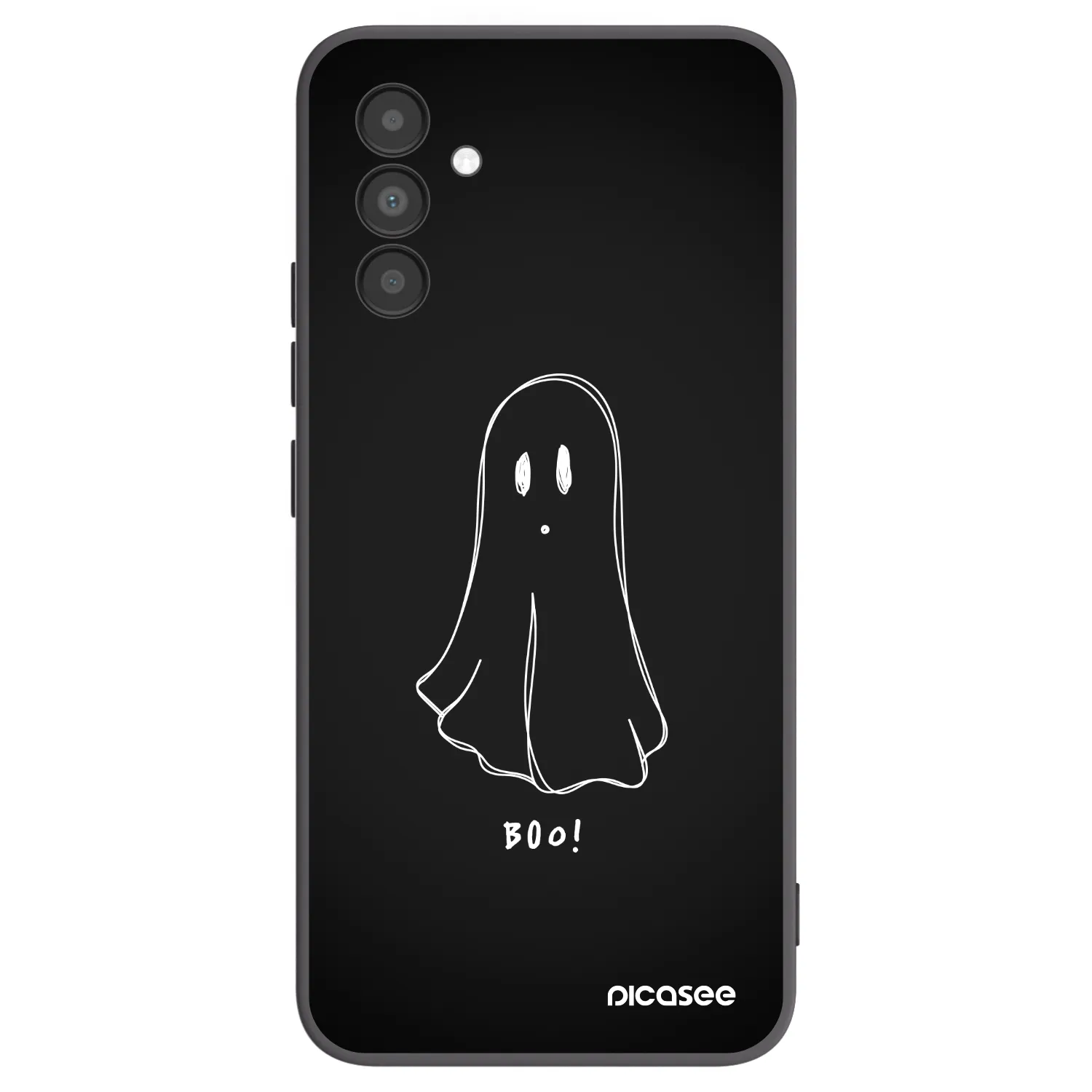 Picasee crna silikonska maskica za Samsung Galaxy A04s A047F - Ghost 2