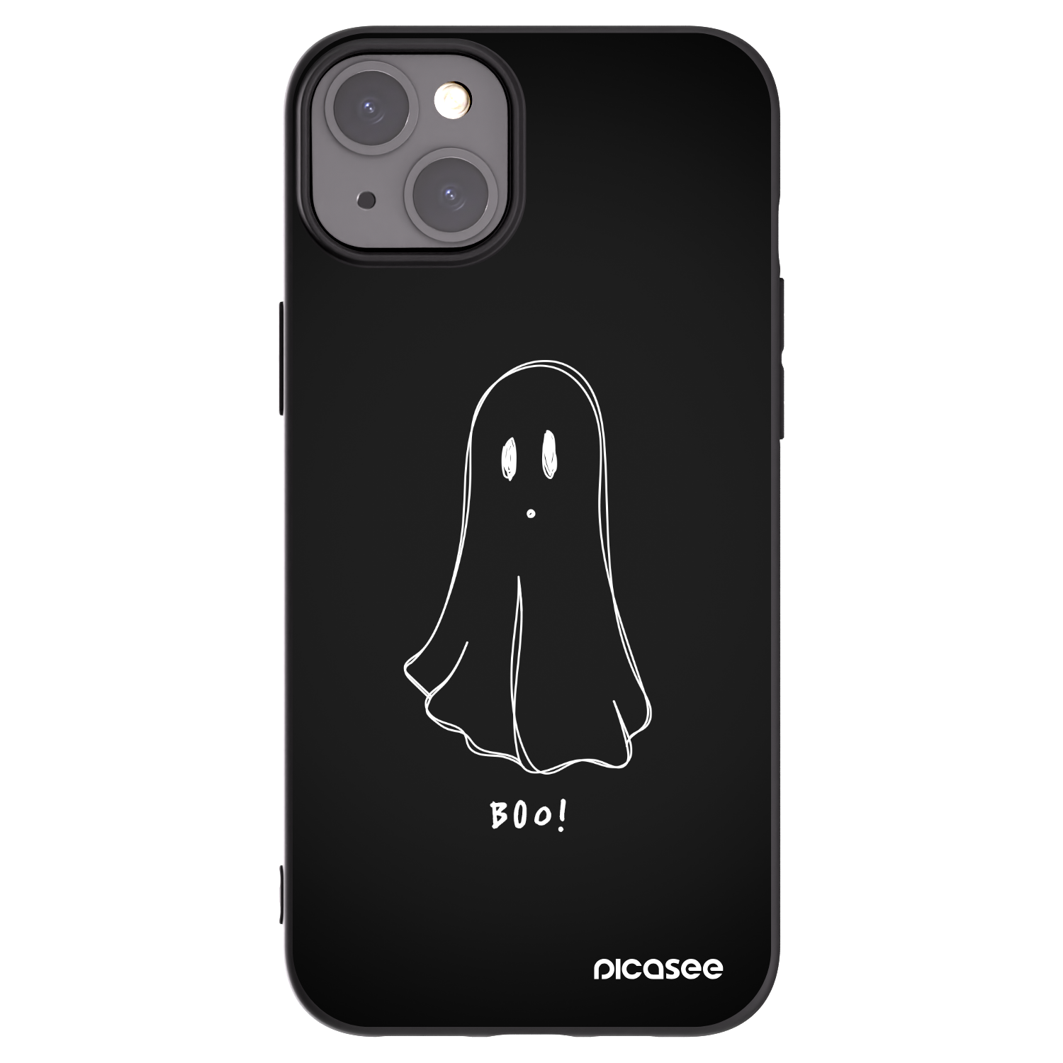 Picasee crna silikonska maskica za Apple iPhone 15 Plus - Ghost 2