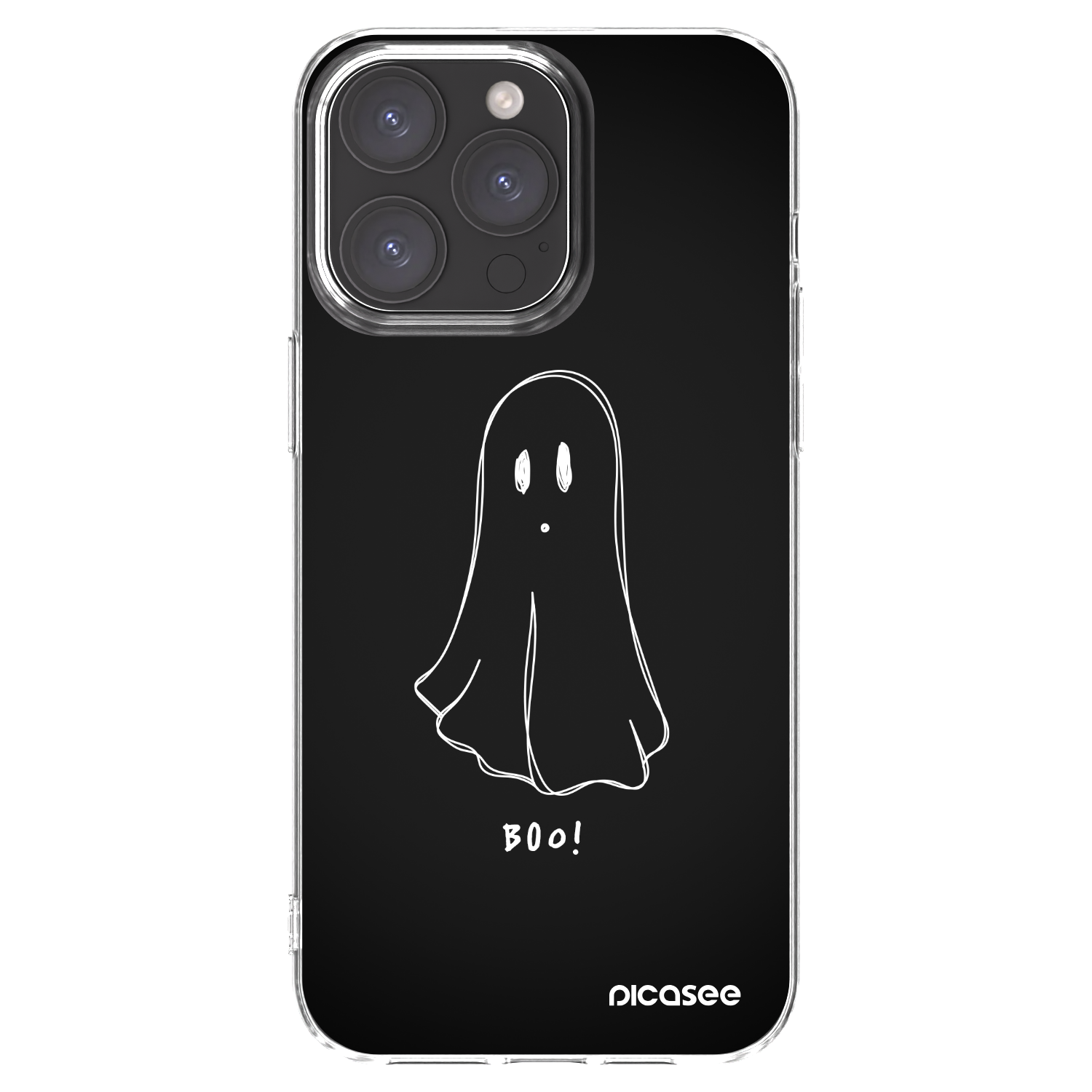 Picasee silikonska prozirna maskica za Apple iPhone 15 Pro Max - Ghost 2