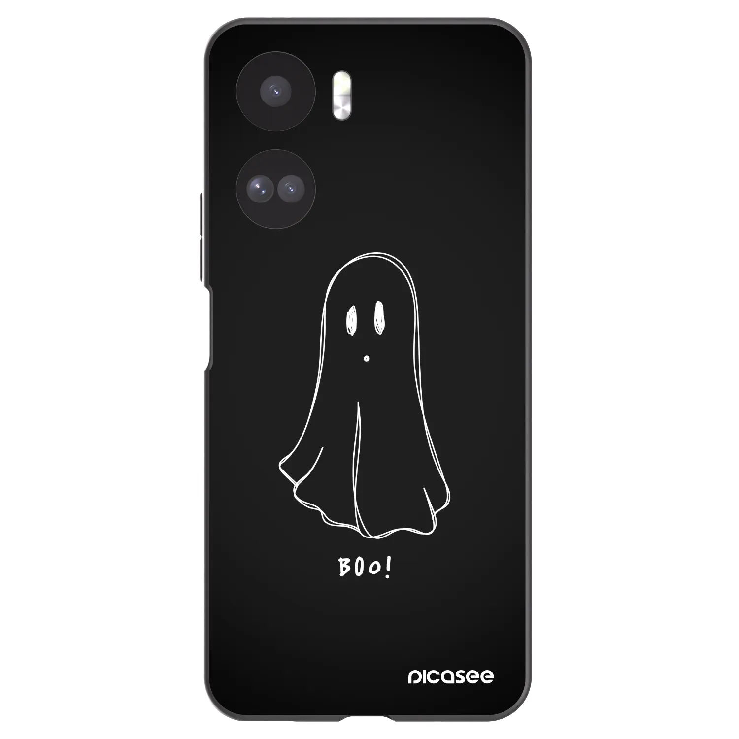 Picasee crna silikonska maskica za Honor 90 Lite 5G - Ghost 2