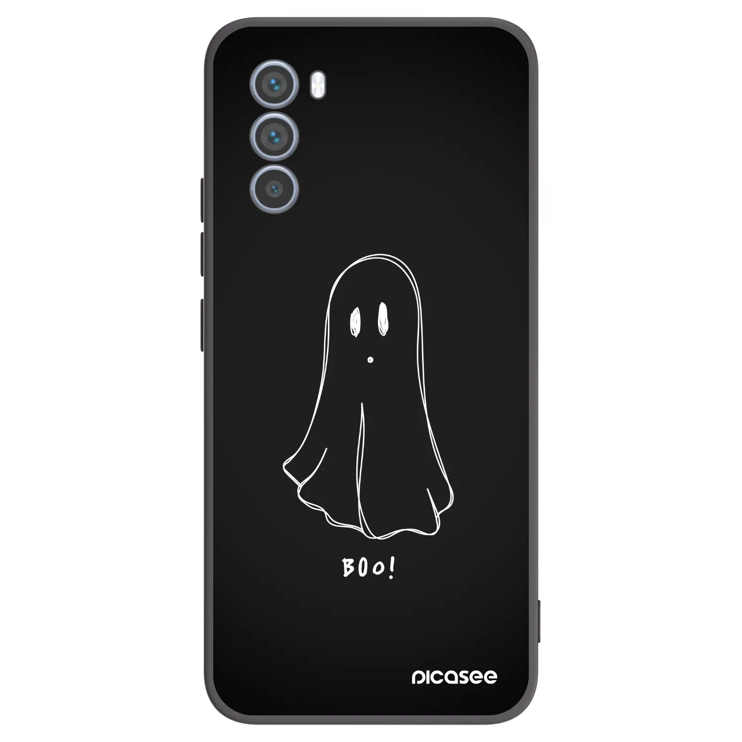 Picasee crna silikonska maskica za Motorola Moto G62 - Ghost 2