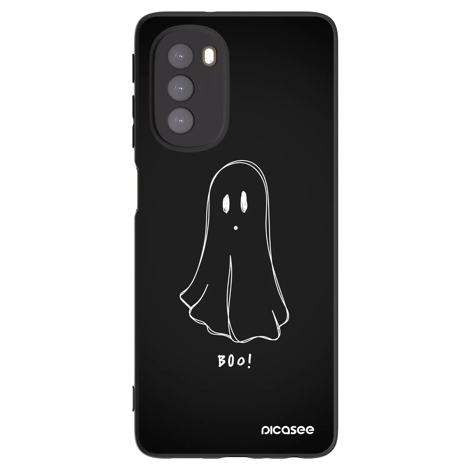 Picasee crna silikonska maskica za Motorola Moto G51 - Ghost 2