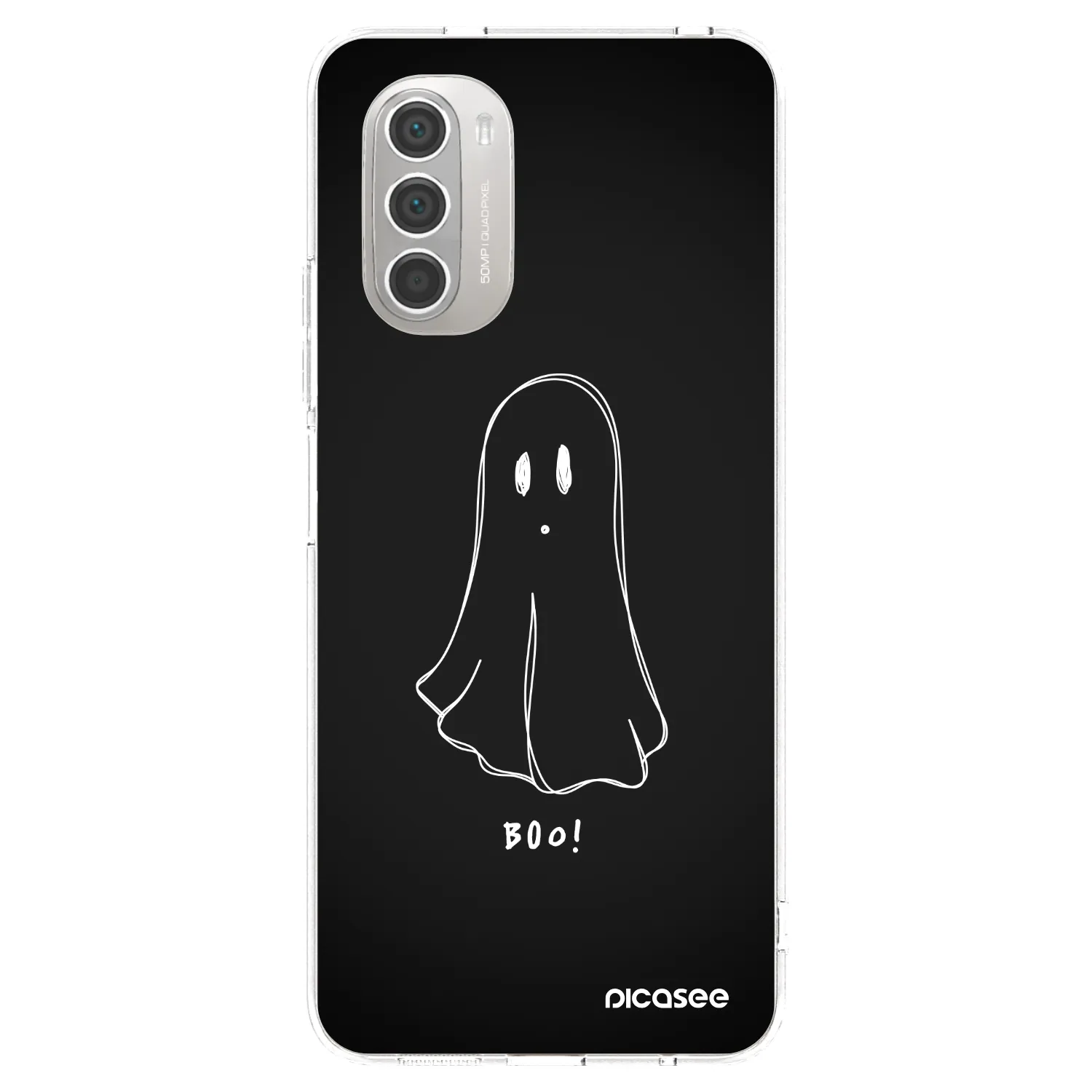 Picasee silikonska prozirna maskica za Motorola Moto G51 - Ghost 2
