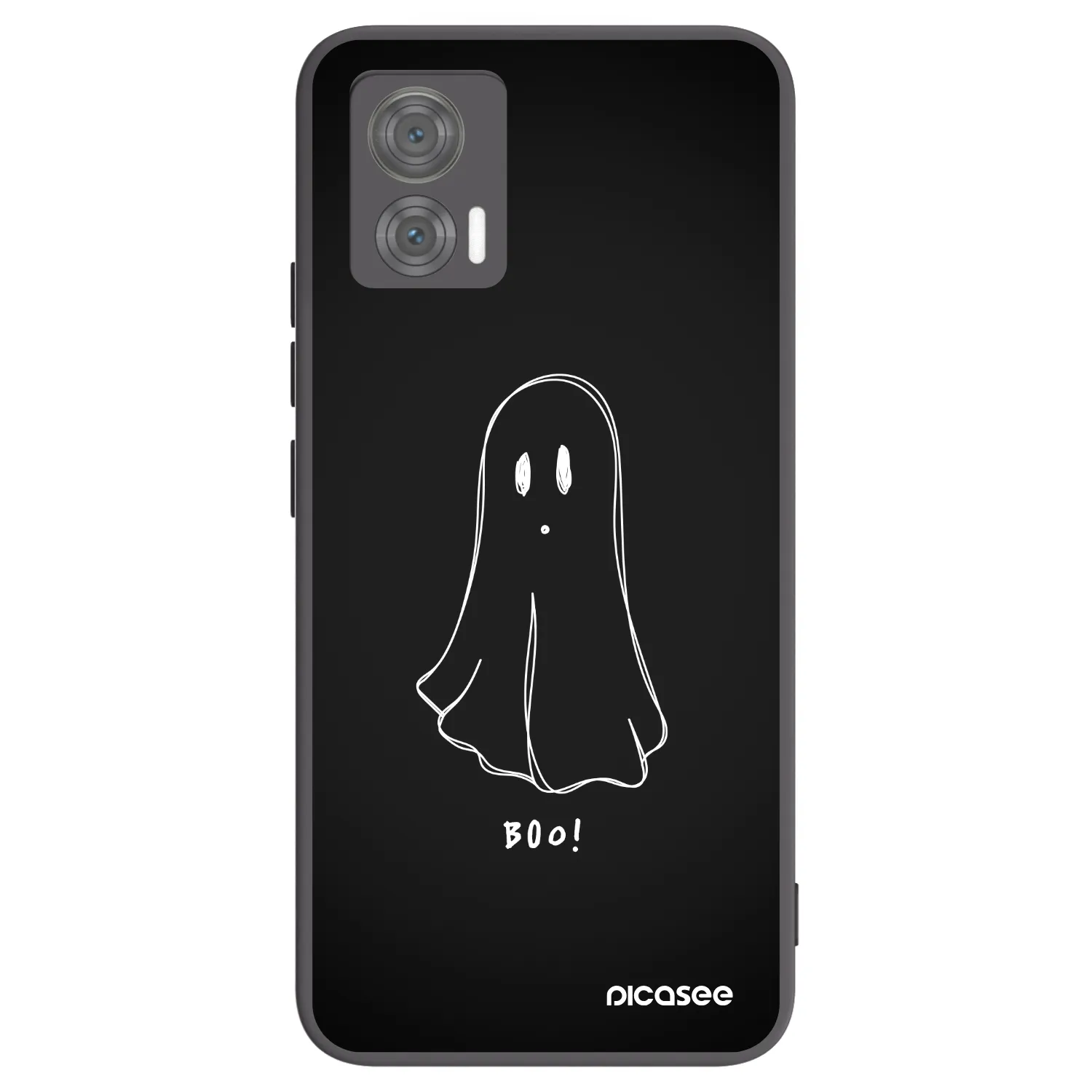 Picasee crna silikonska maskica za Motorola Edge 30 Neo - Ghost 2