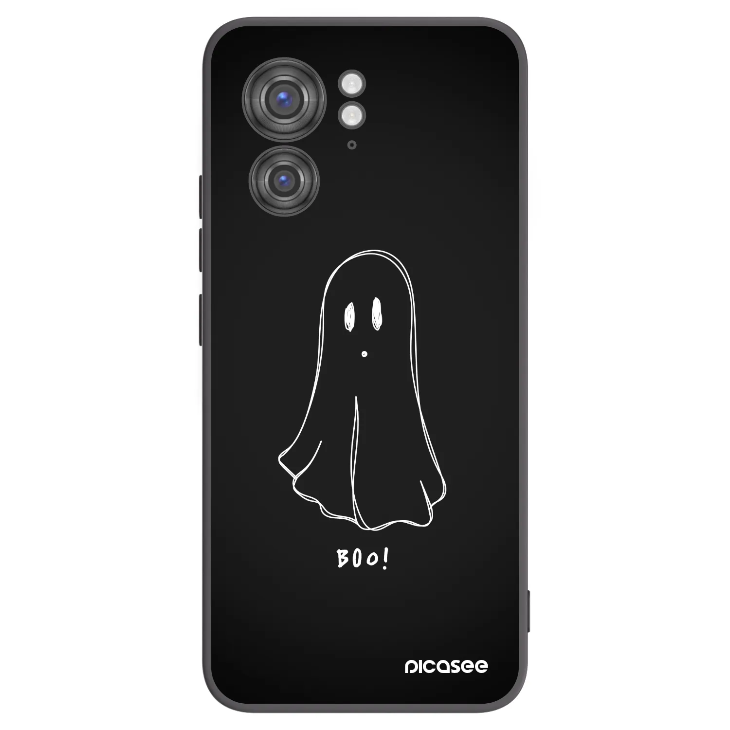 Picasee crna silikonska maskica za Motorola Edge 40 - Ghost 2