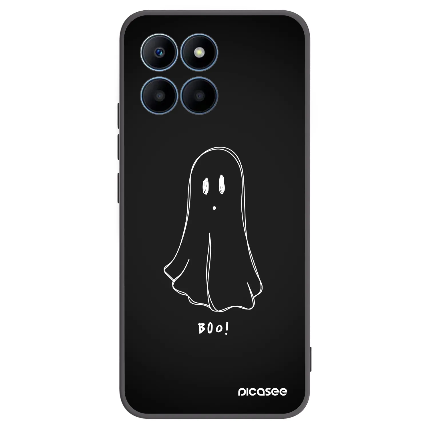 Picasee crna silikonska maskica za Honor 70 Lite - Ghost 2