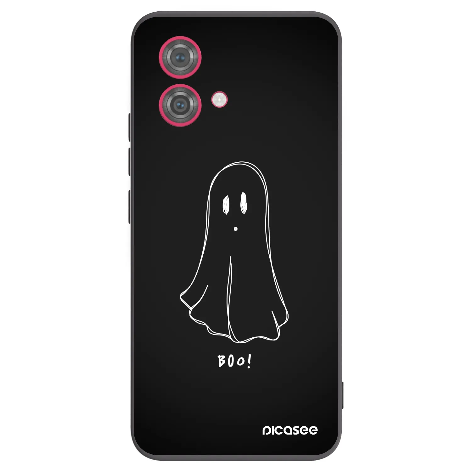 Picasee crna silikonska maskica za Motorola Moto G84 5G - Ghost 2