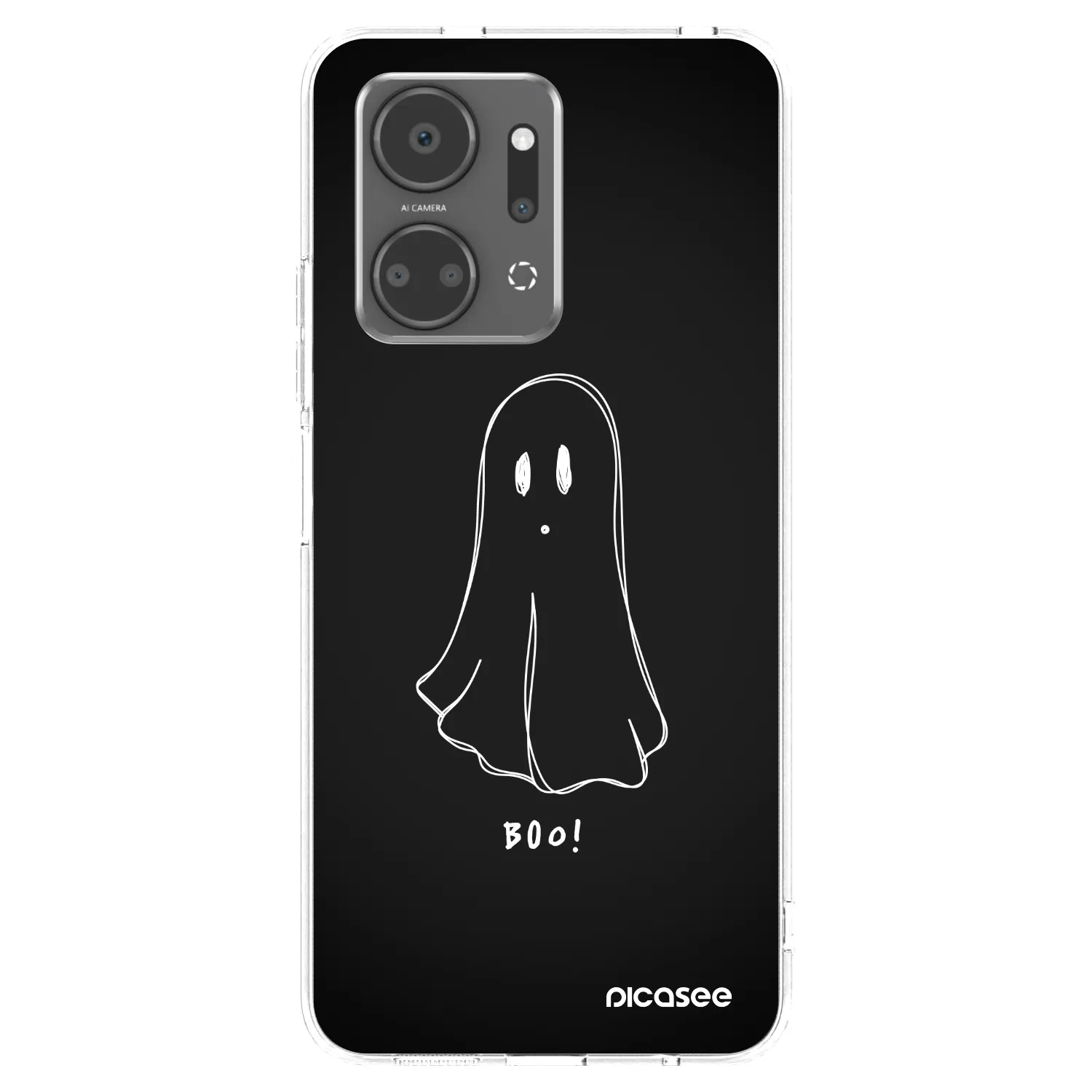 Picasee silikonska prozirna maskica za Honor X7a - Ghost 2