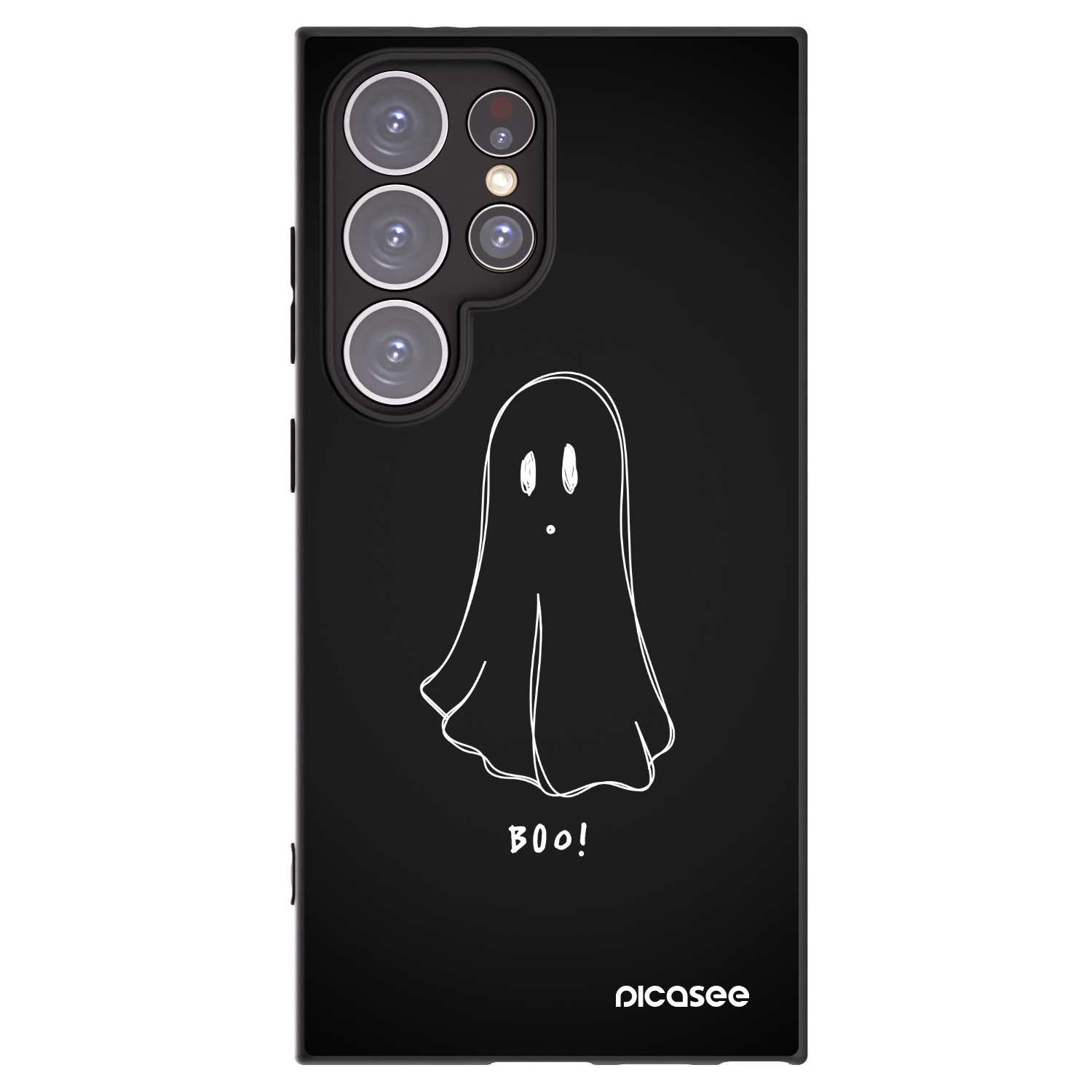 Picasee crna silikonska maskica za Samsung Galaxy S24 Ultra S928B 5G - Ghost 2