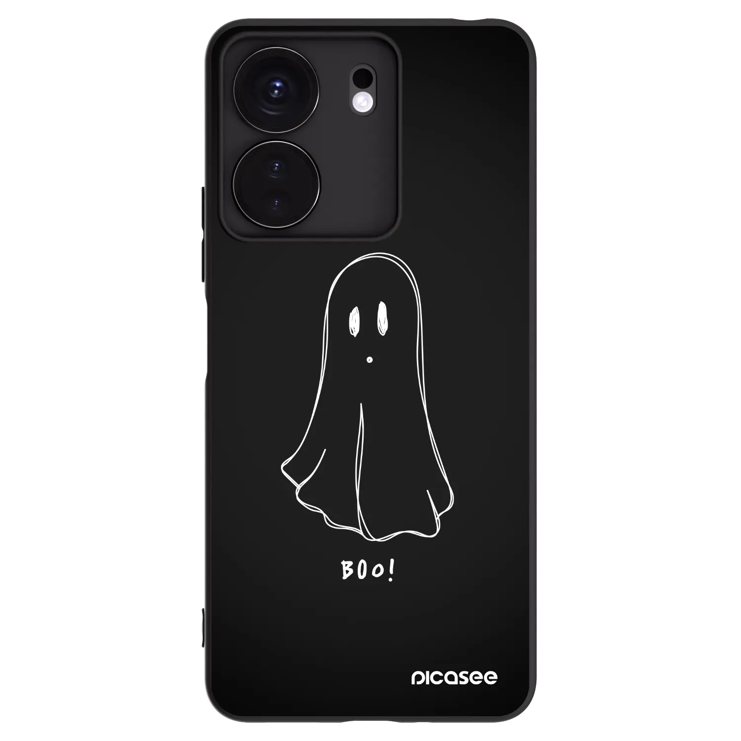Picasee crna silikonska maskica za Xiaomi Redmi 13C 4G - Ghost 2