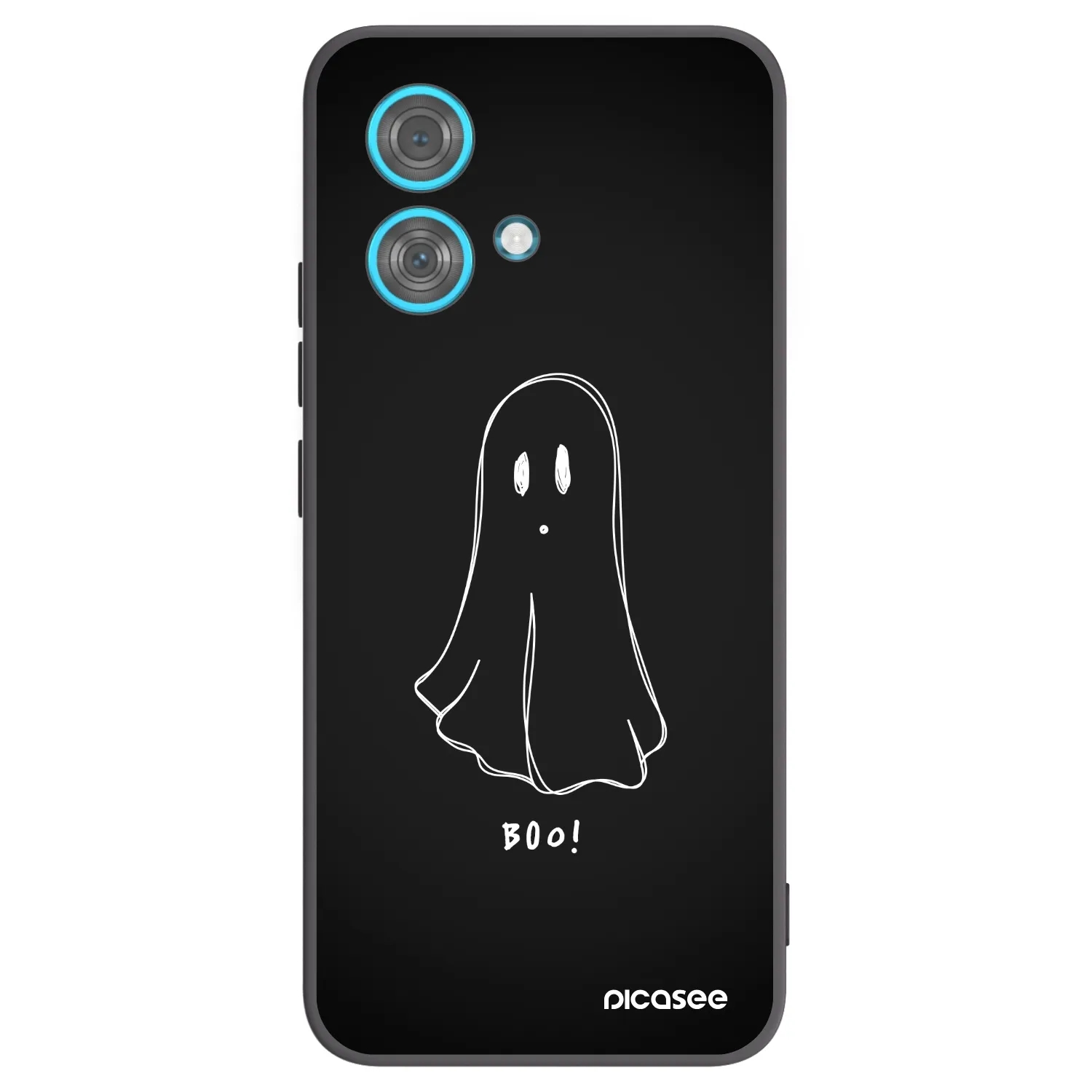 Picasee crna silikonska maskica za Motorola Edge 40 Neo - Ghost 2