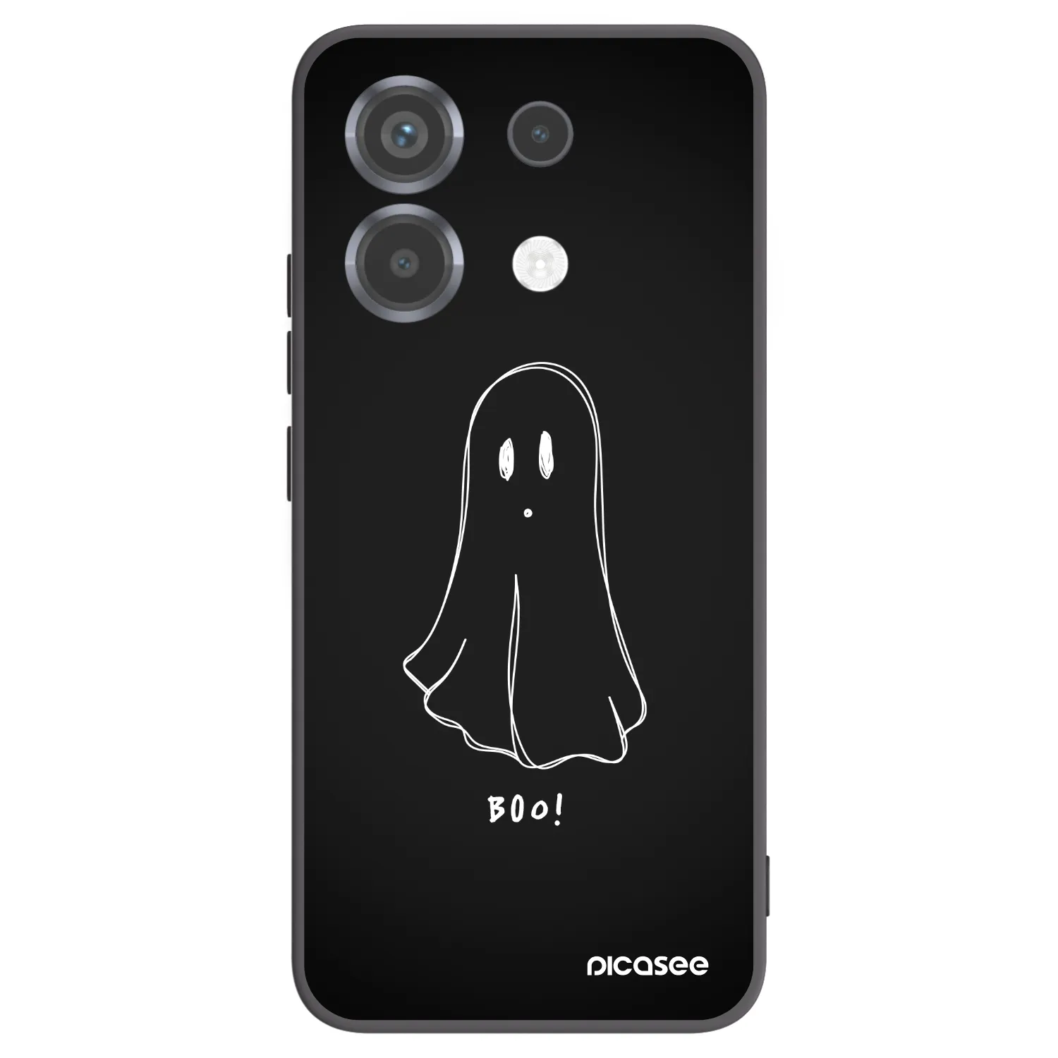 Picasee crna silikonska maskica za Xiaomi Poco X6 - Ghost 2