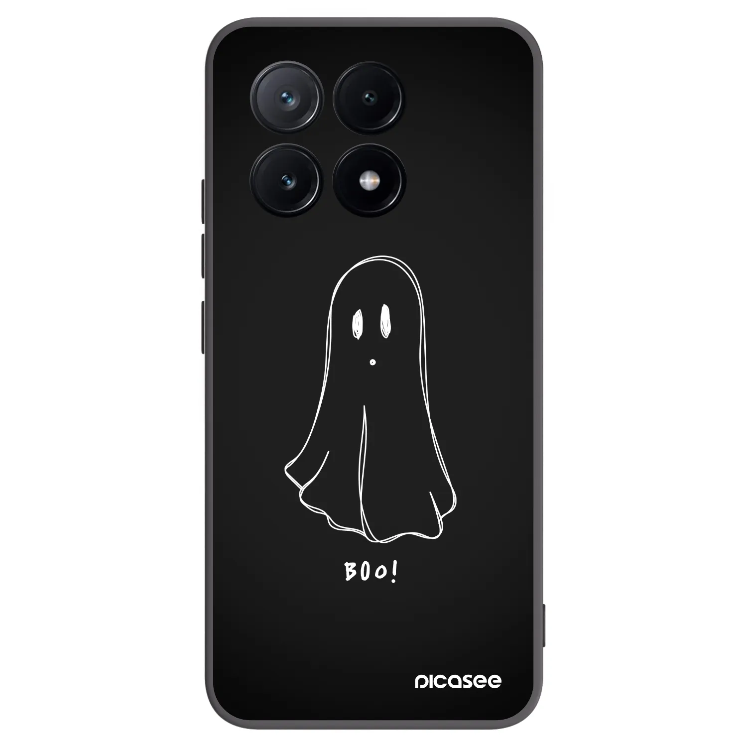 Picasee crna silikonska maskica za Xiaomi Poco X6 Pro - Ghost 2