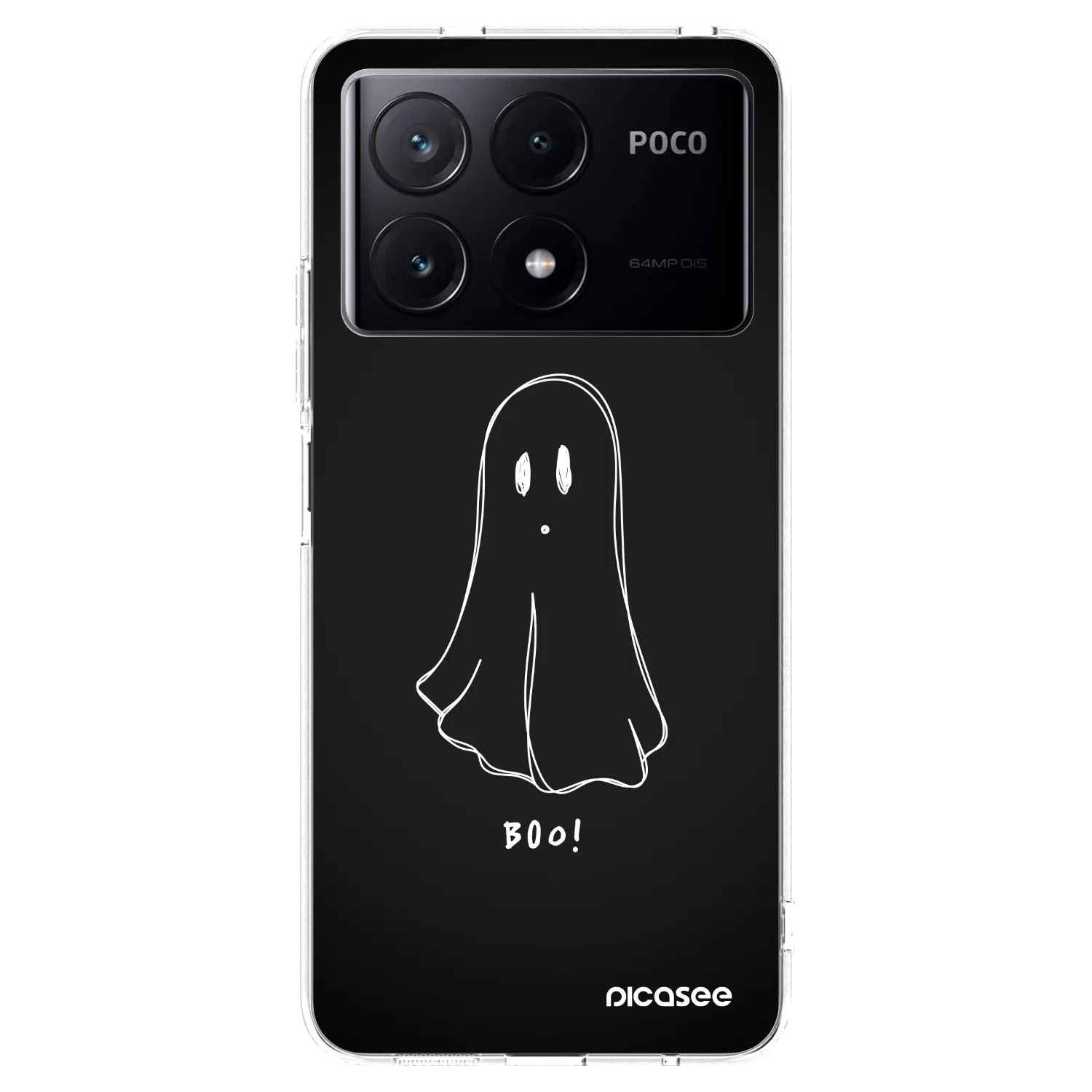 Picasee silikonska prozirna maskica za Xiaomi Poco X6 Pro - Ghost 2