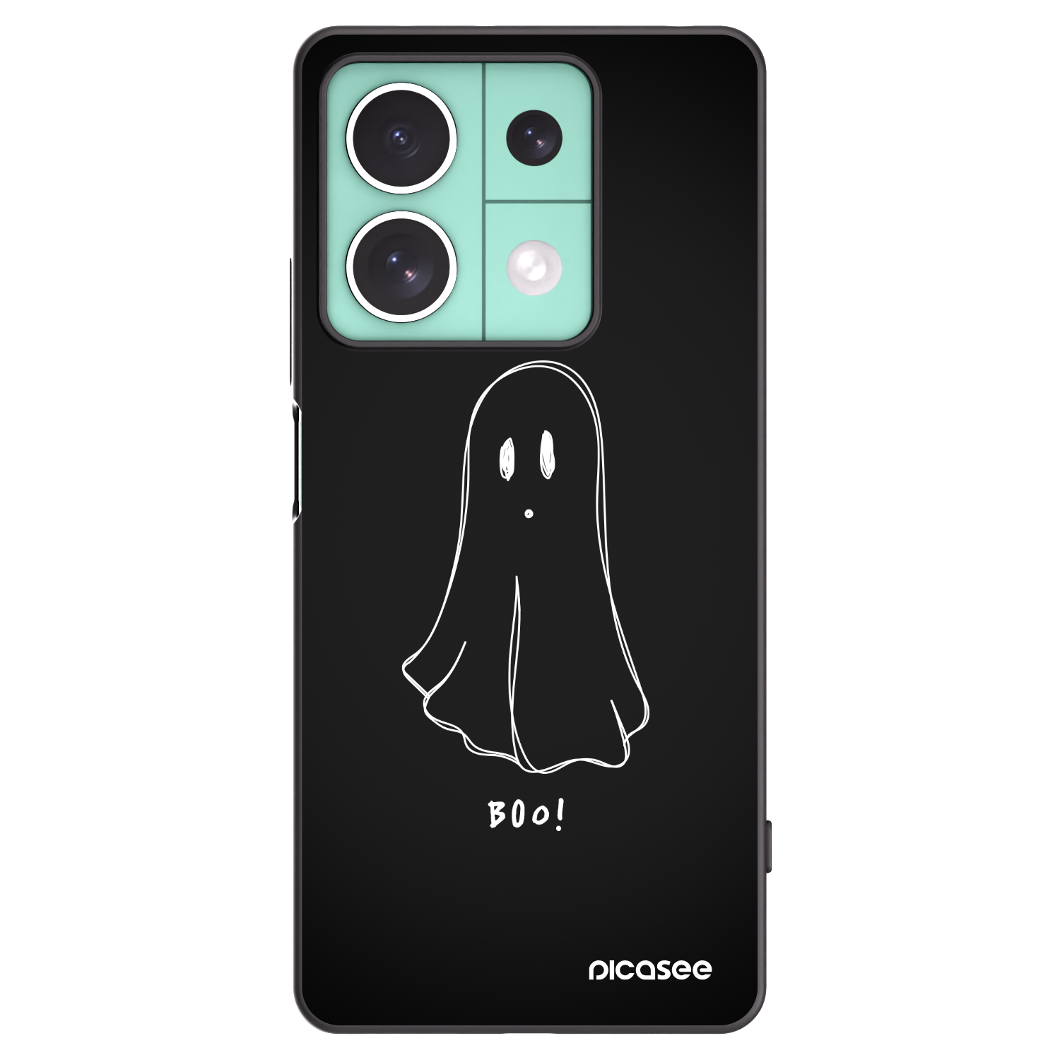 Picasee crna silikonska maskica za Xiaomi Redmi Note 13 5G - Ghost 2