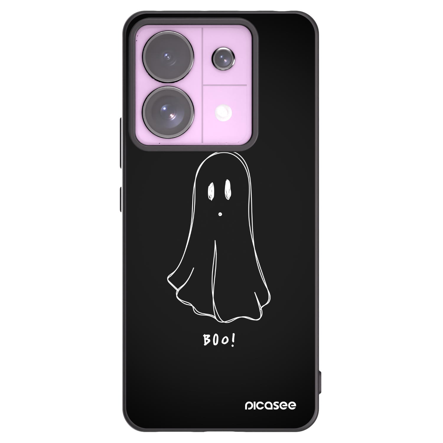 Picasee crna silikonska maskica za Xiaomi Redmi Note 13 Pro 5G - Ghost 2