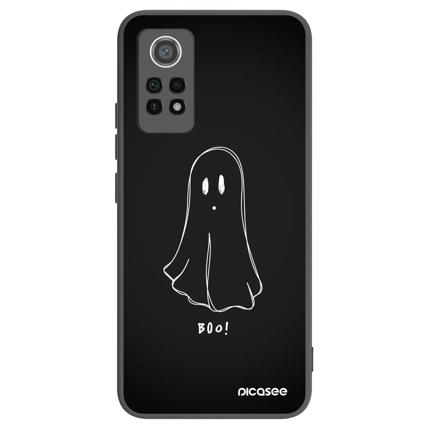 Picasee crna silikonska maskica za Xiaomi Redmi Note 12 Pro 4G - Ghost 2