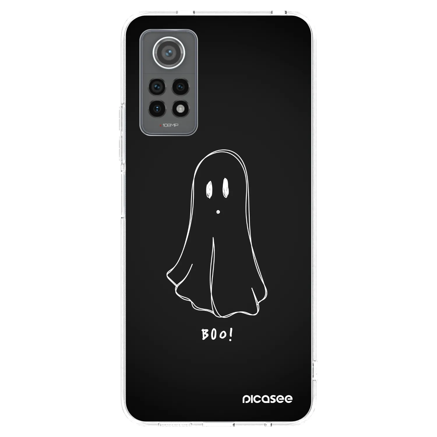 Picasee silikonska prozirna maskica za Xiaomi Redmi Note 12 Pro 4G - Ghost 2