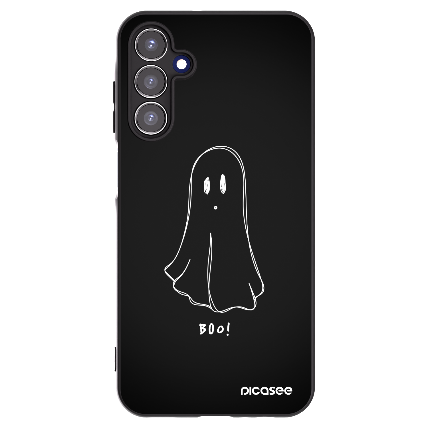 Picasee crna silikonska maskica za Samsung Galaxy A15 A155F 4G - Ghost 2
