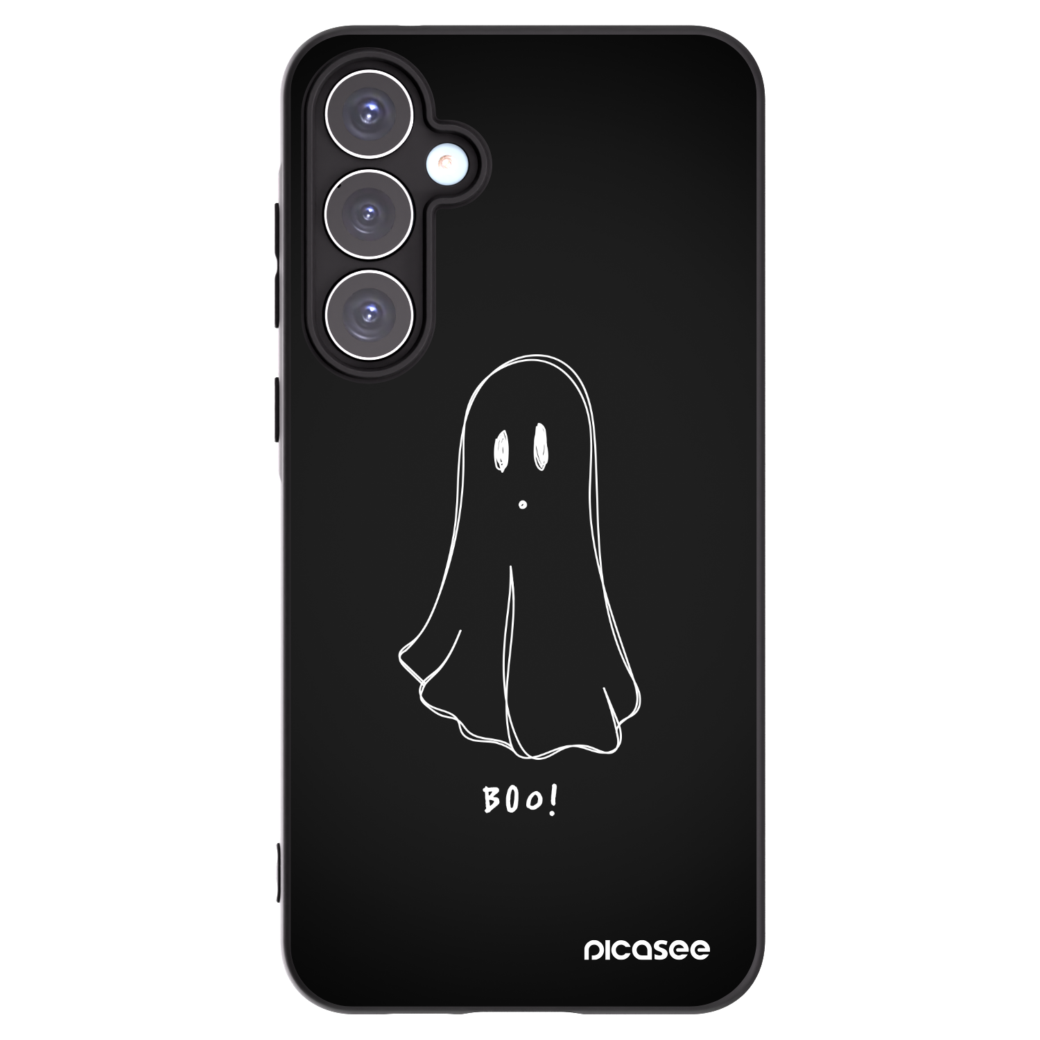 Picasee crna silikonska maskica za Samsung Galaxy A55 5G A556B - Ghost 2
