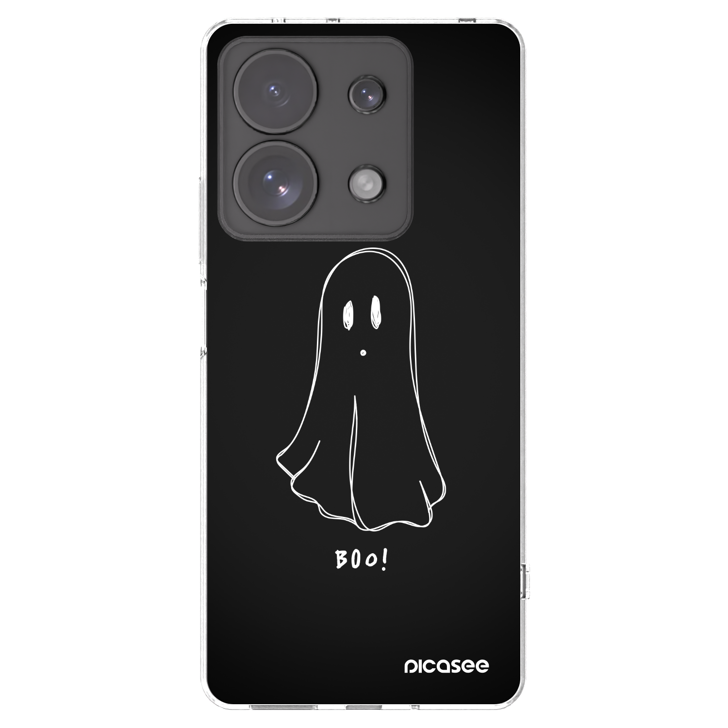 Picasee silikonska prozirna maskica za Xiaomi Redmi Note 13 Pro 4G - Ghost 2