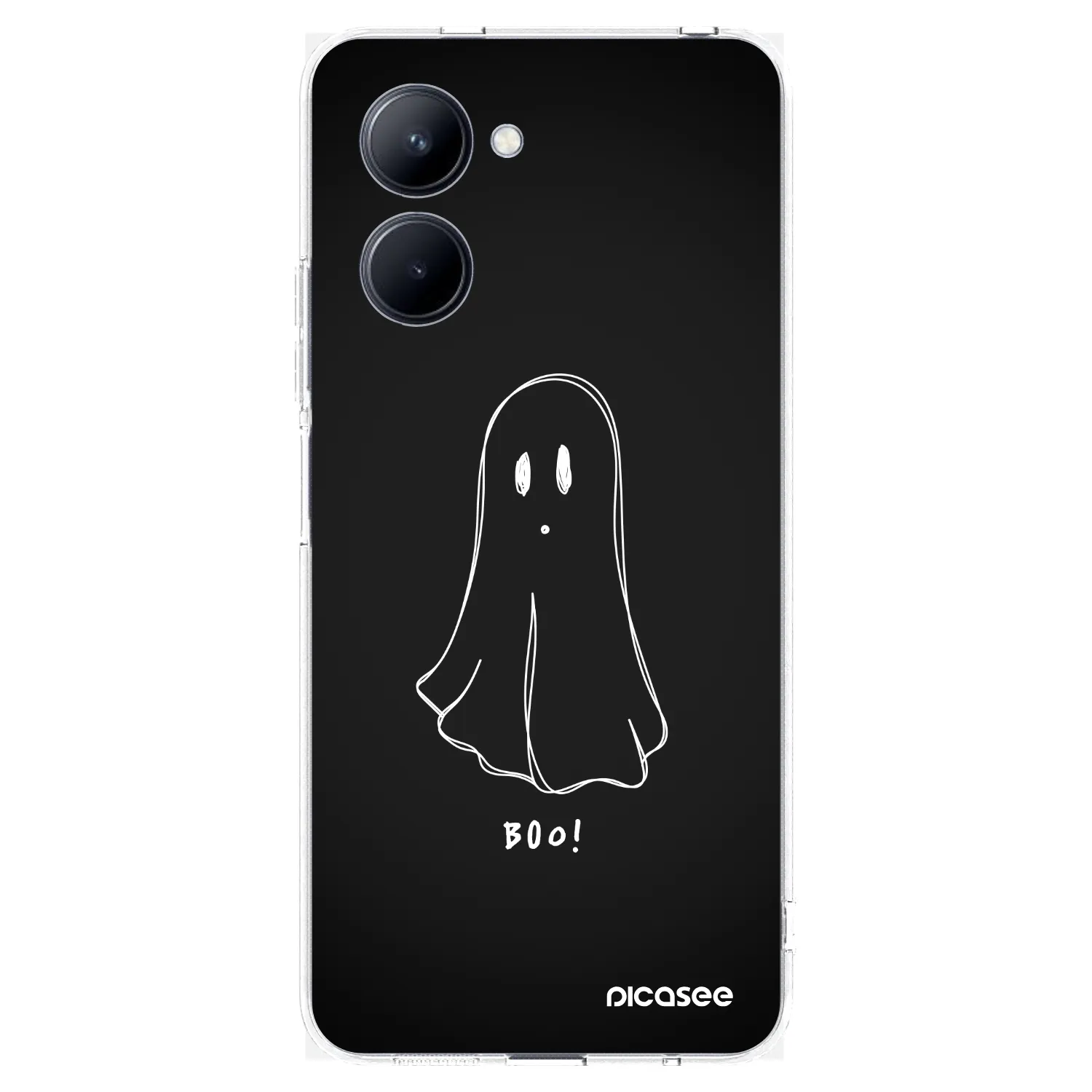 Picasee silikonska prozirna maskica za Realme C33 (2023) - Ghost 2