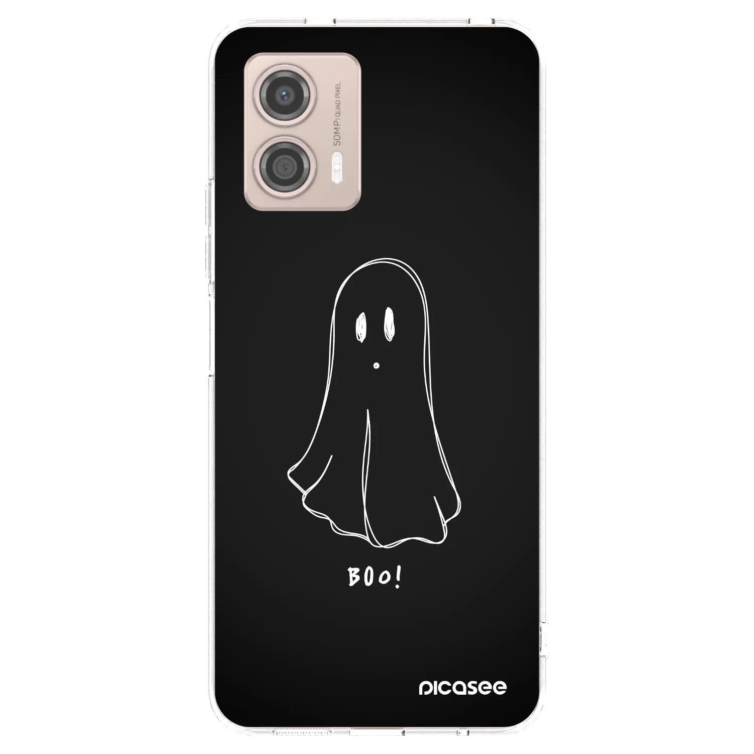 Picasee silikonska prozirna maskica za Motorola Moto G53 5G - Ghost 2