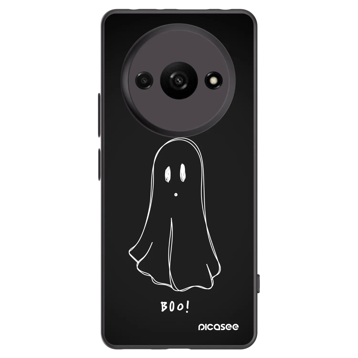 Picasee crna silikonska maskica za Xiaomi Redmi A3 - Ghost 2