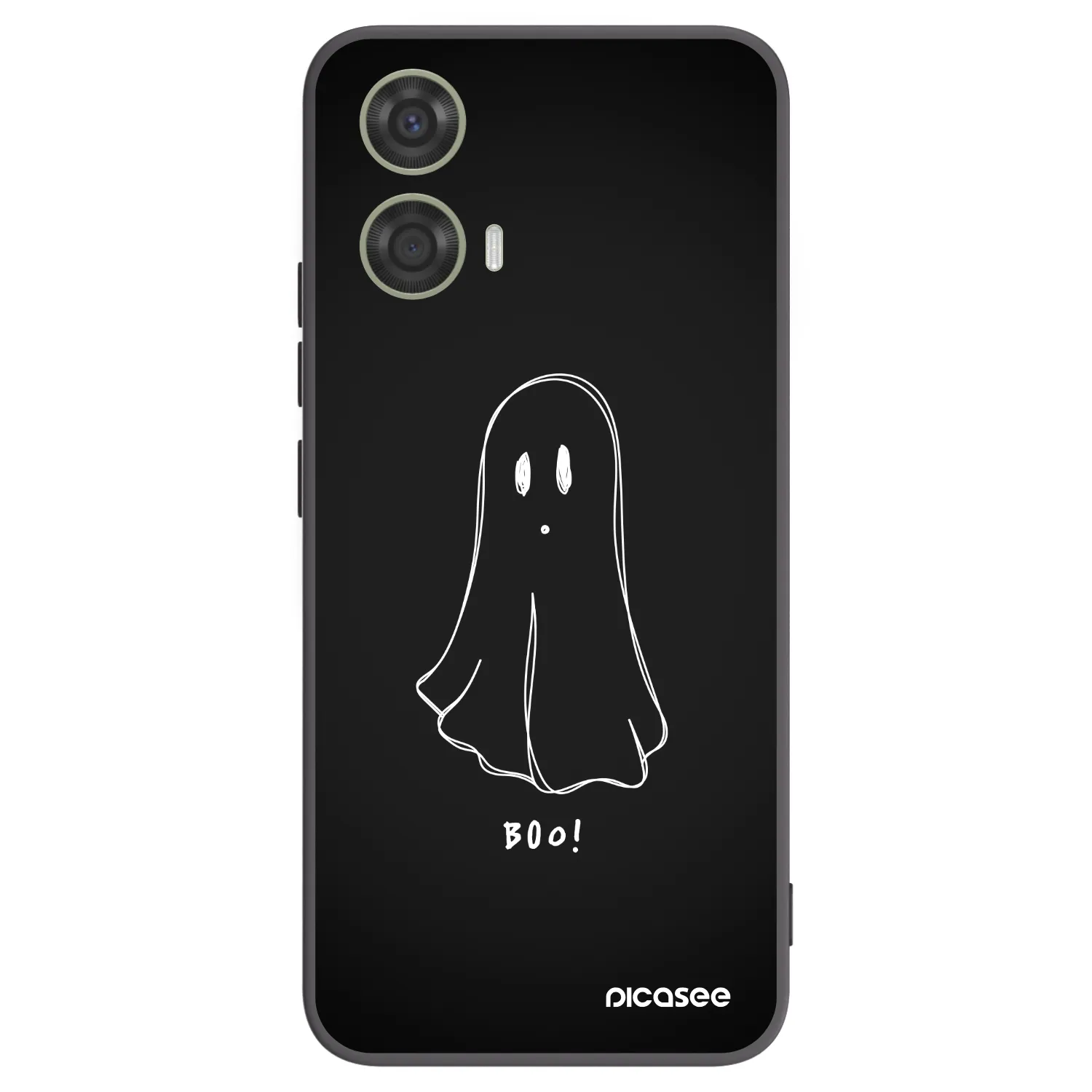 Picasee crna silikonska maskica za Motorola Moto G24 - Ghost 2