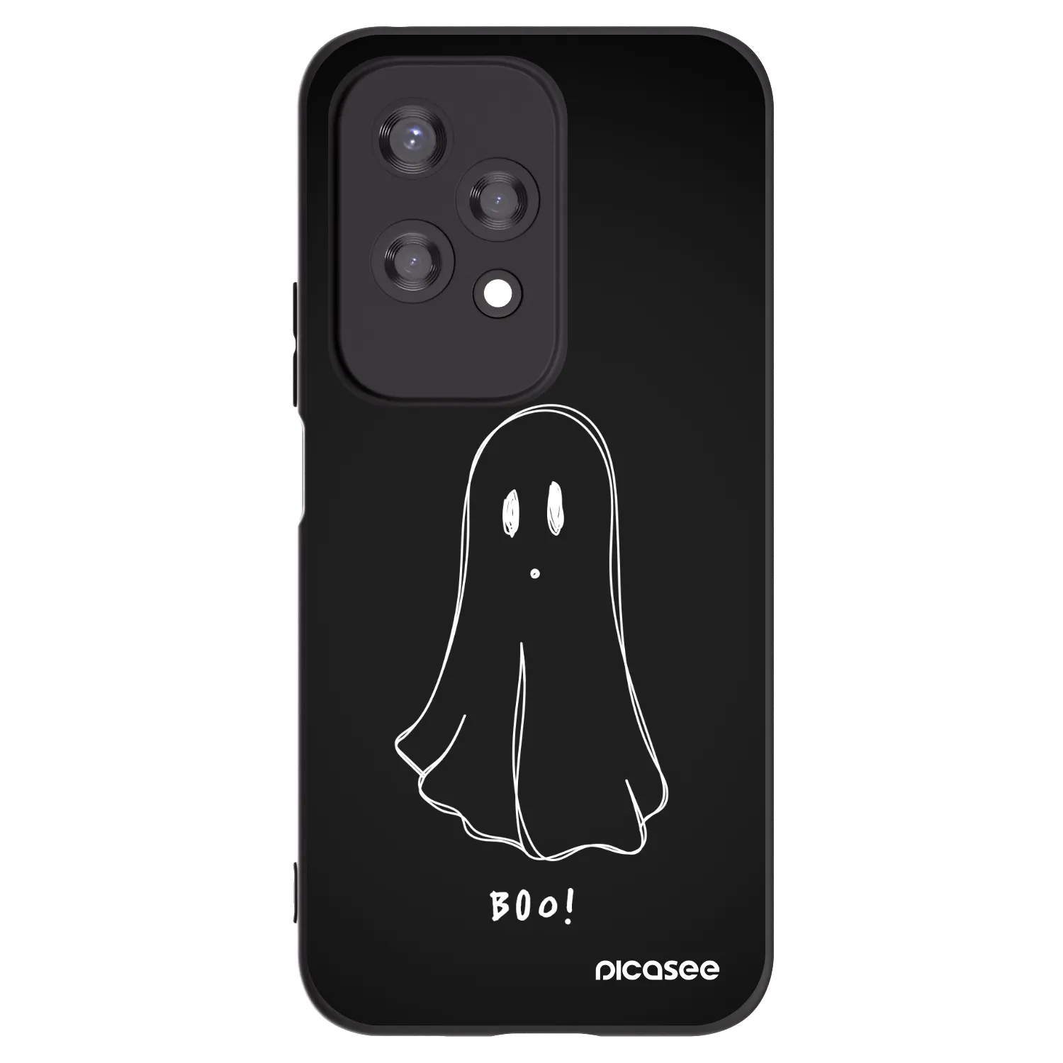 Picasee crna silikonska maskica za Honor 200 Lite - Ghost 2