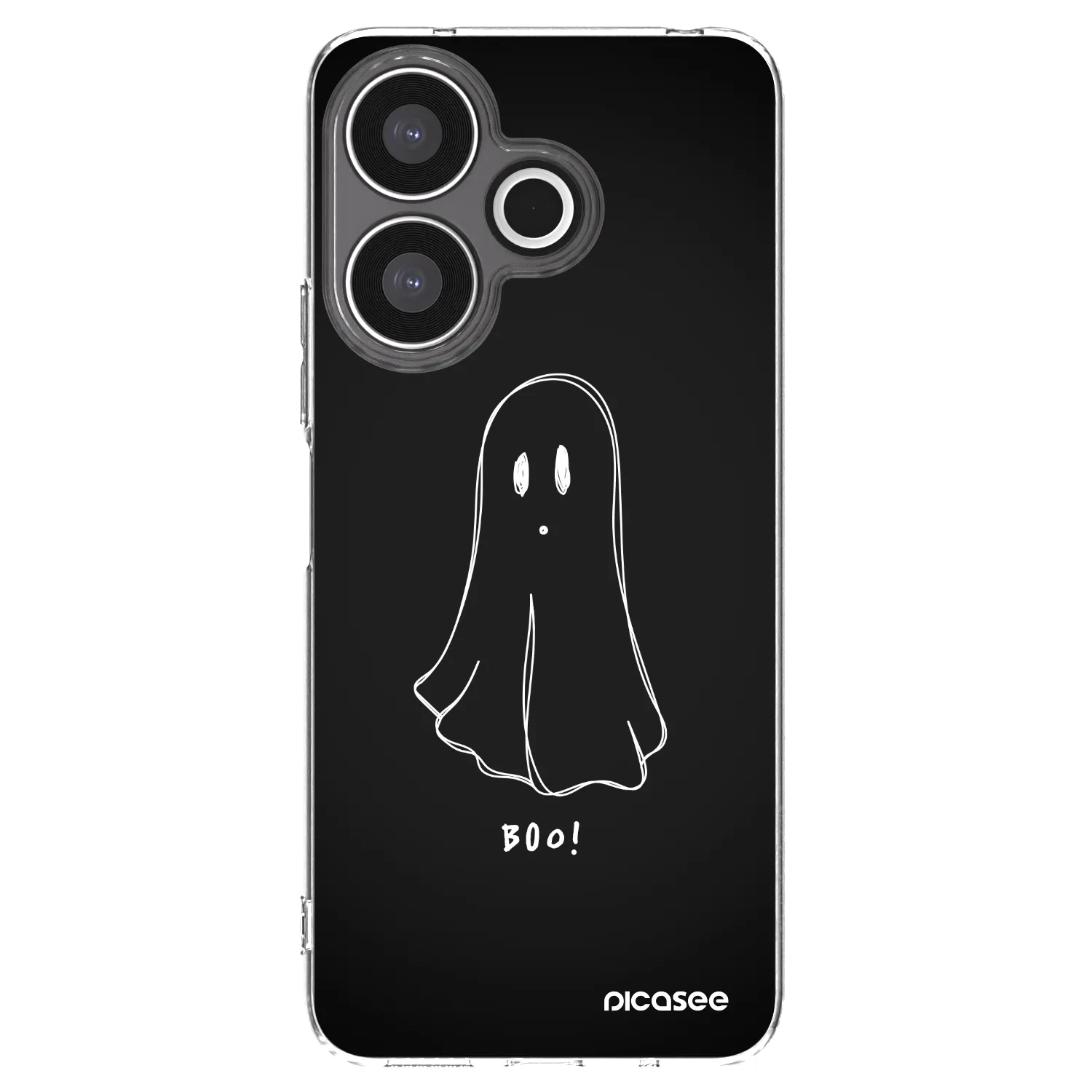 Picasee silikonska prozirna maskica za Xiaomi Redmi 13 4G - Ghost 2