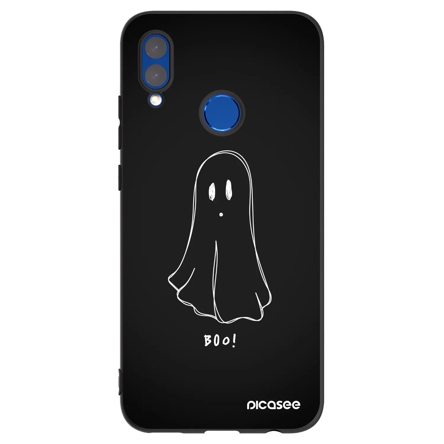 Picasee crna silikonska maskica za Honor 10 Lite - Ghost 2