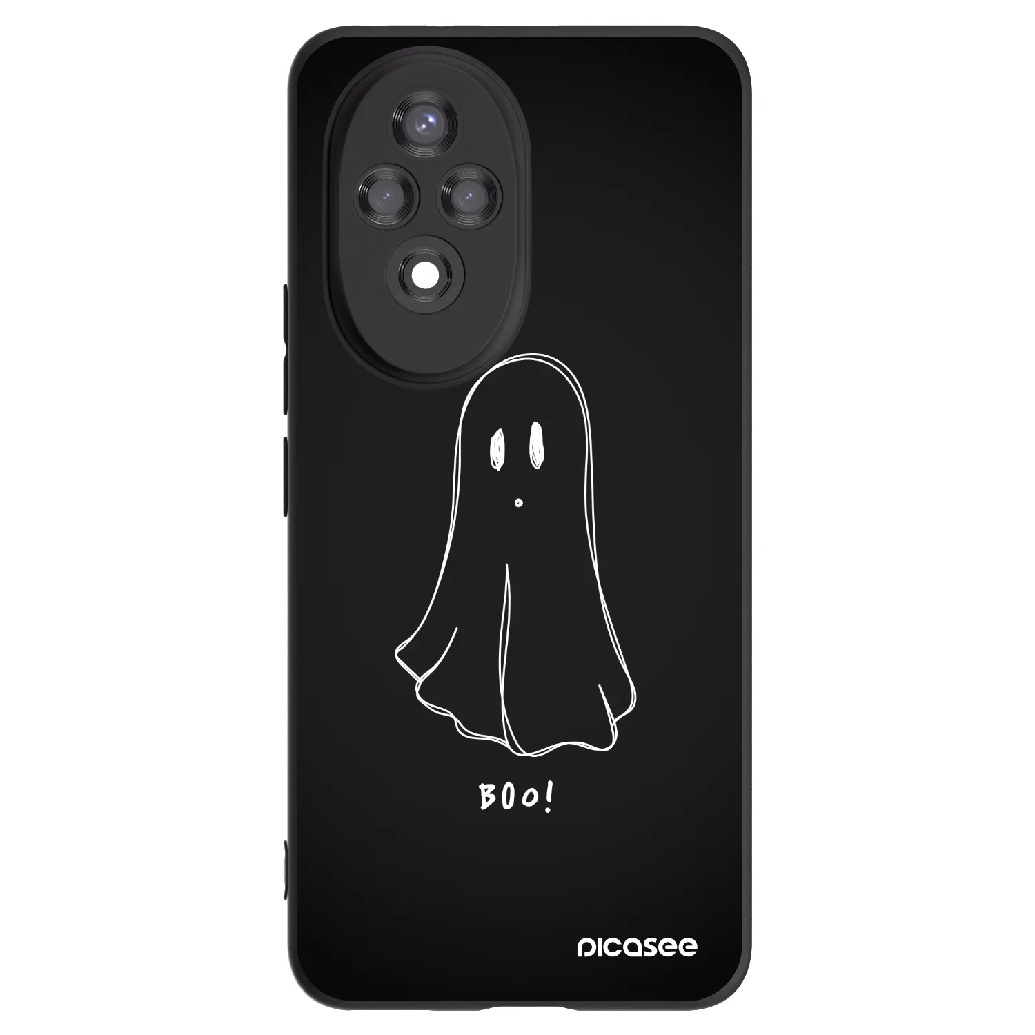 Picasee crna silikonska maskica za Honor 200 5G - Ghost 2