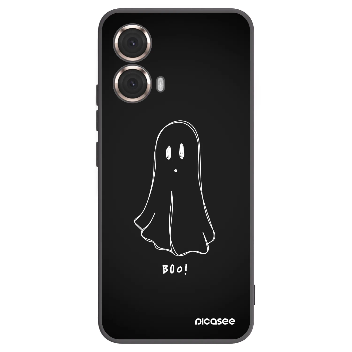 Picasee crna silikonska maskica za Motorola Moto G85 - Ghost 2