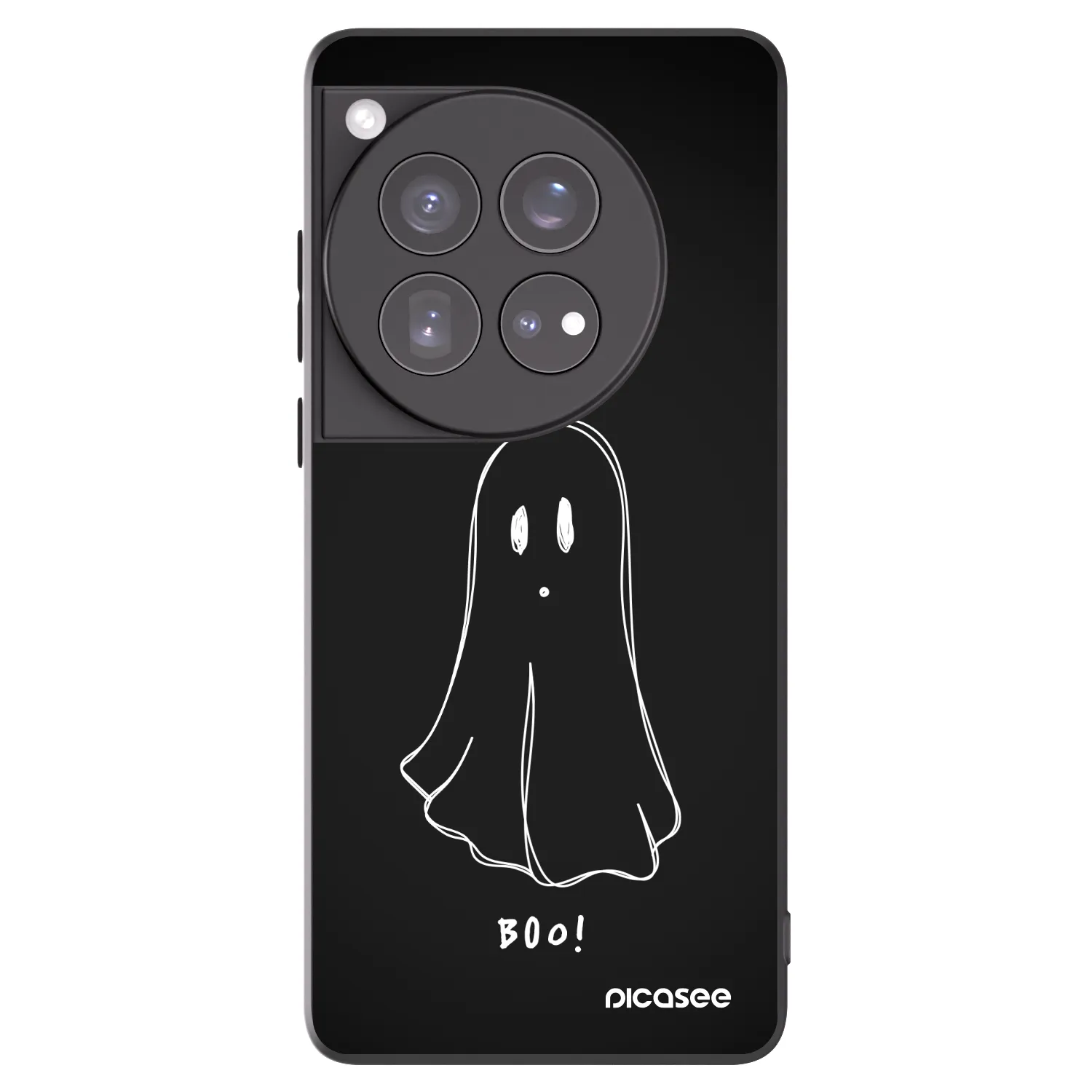 Picasee crna silikonska maskica za OnePlus 12 5G - Ghost 2